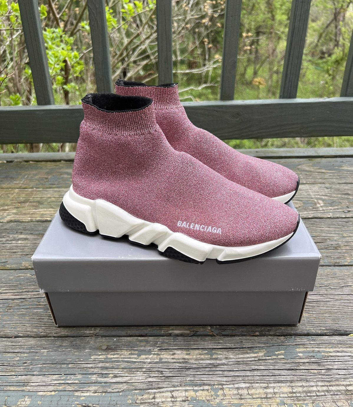 Balenciaga speed trainer rosa best sale