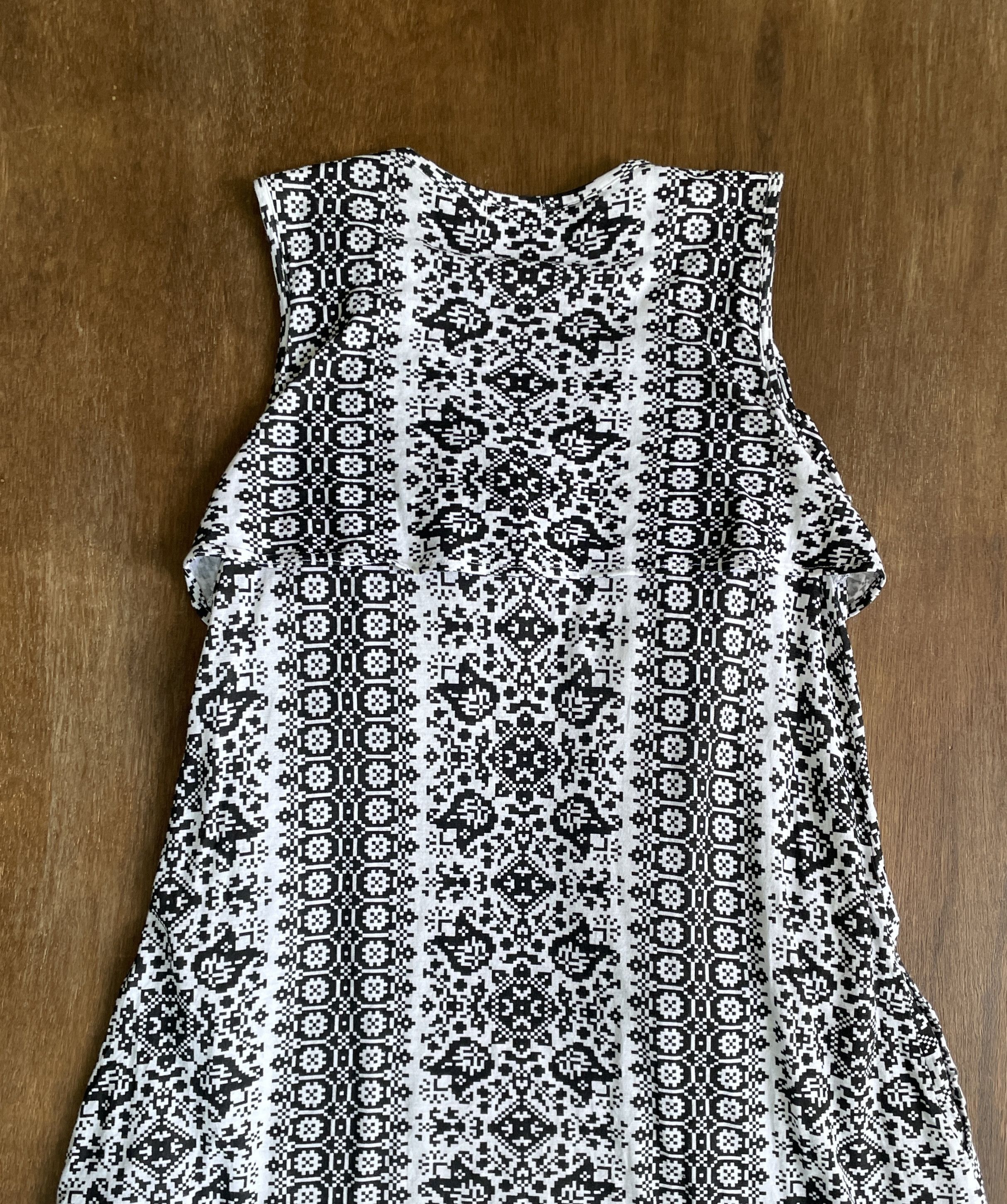 Y's Y’s for living Sleeveless A-Line Dress Black White Size S / US 4 / IT 40 - 9 Thumbnail