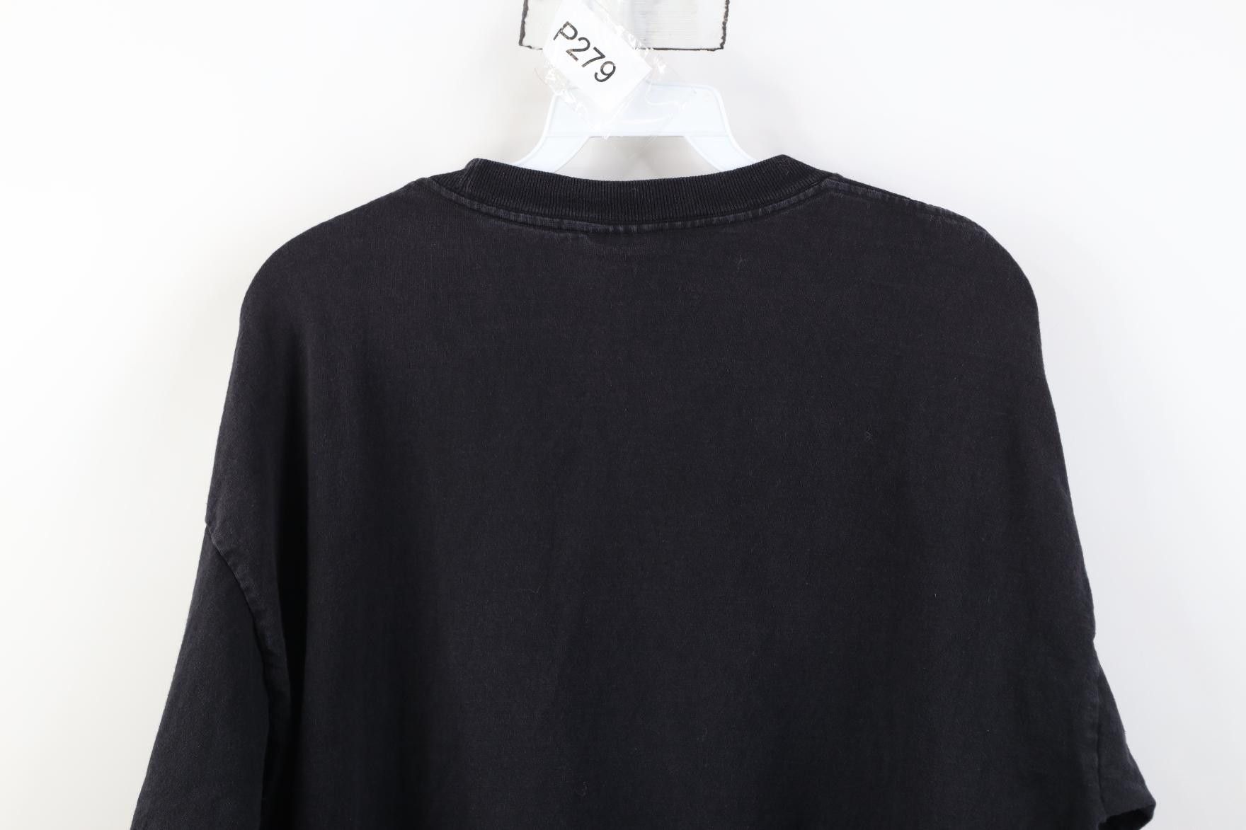 Vintage Vintage 90 Streetwear Cotton Long Sleeve T-Shirt Black USA Size US XL / EU 56 / 4 - 10 Thumbnail