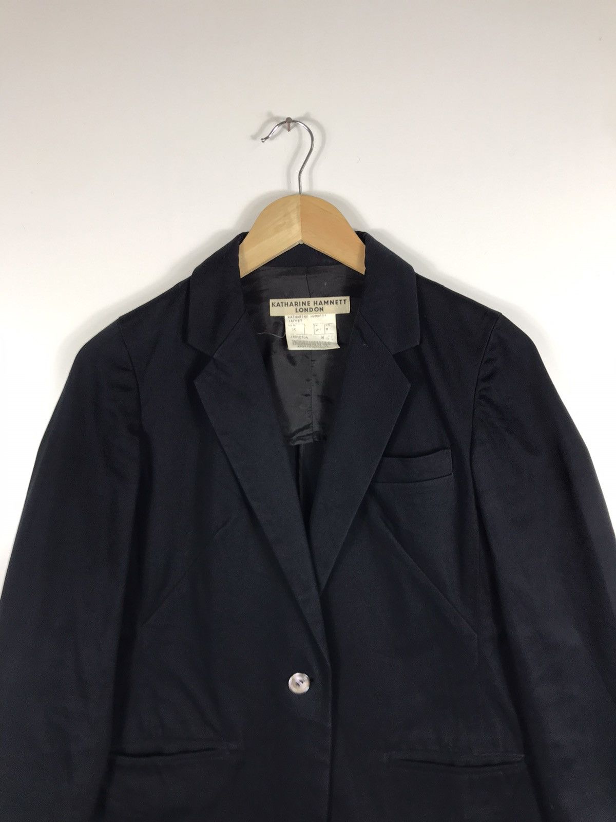 Japanese Brand × Katharine Hamnett London × Vintage ⚡️Vintage Y2K Katharine Hamnett London Black Coat Size M / US 6-8 / IT 42-44 - 4 Thumbnail