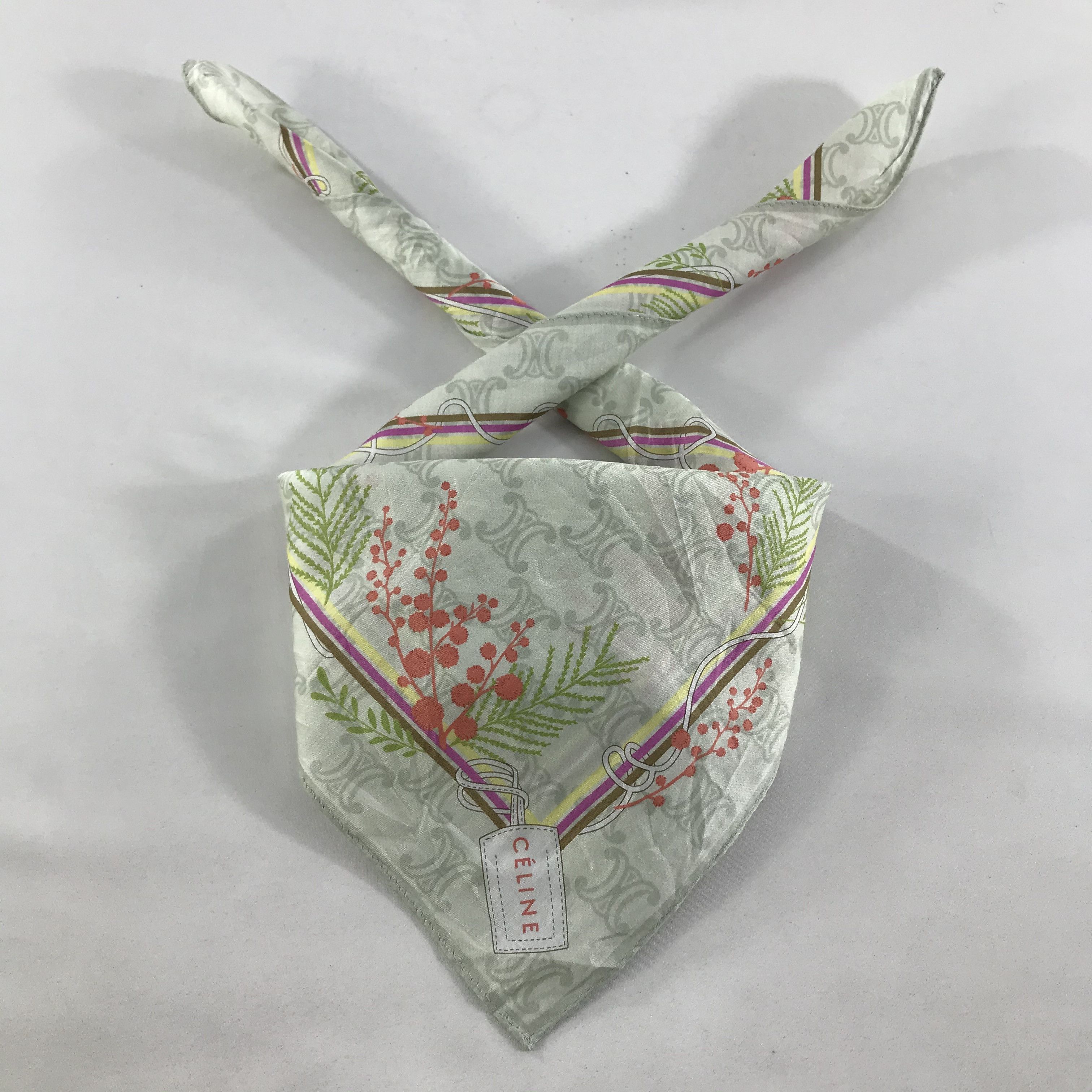 Celine × Vintage Celine Bandana / Handkerchief / Neckerchief - S1433 Size ONE SIZE - 3 Thumbnail