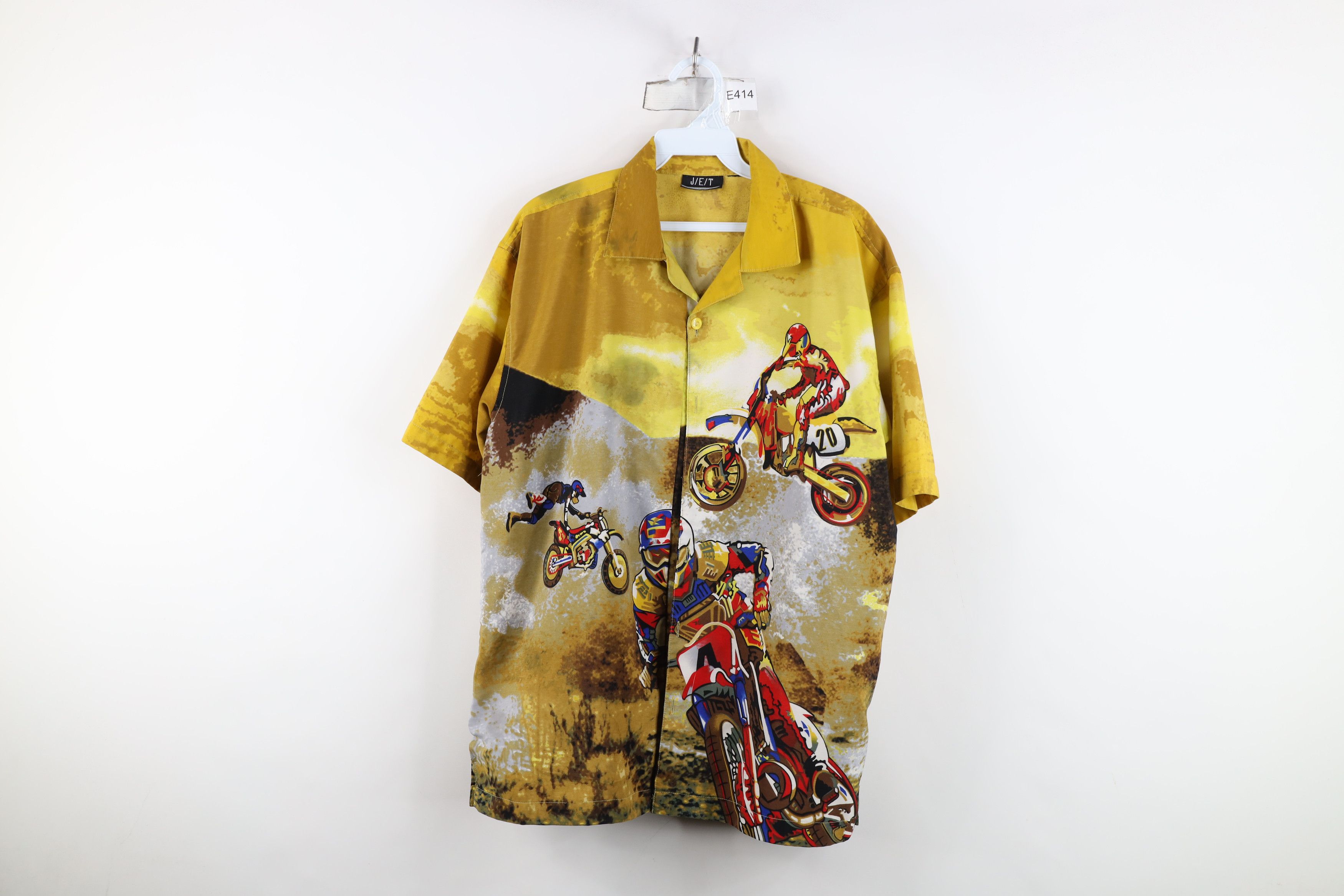 Vintage Vintage 90s Y2K Streetwear All Over Print Button Shirt AS IS Size US S / EU 44-46 / 1 - 1 Thumbnail