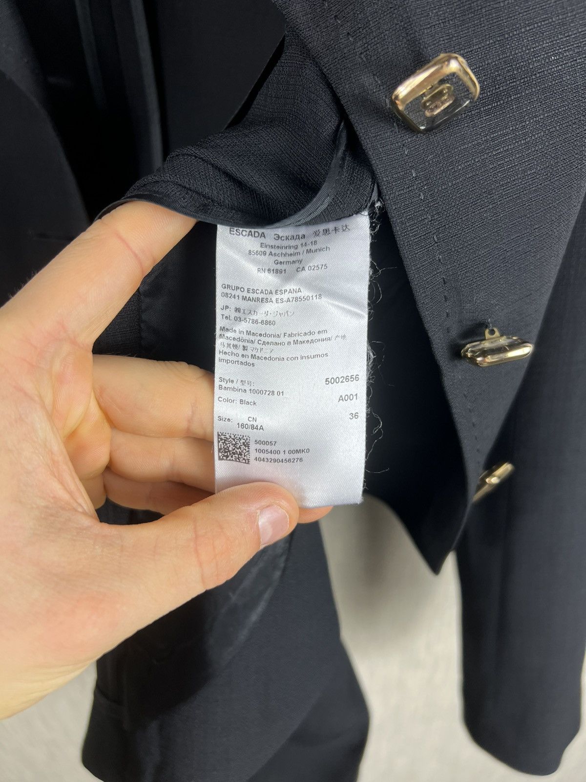 Escada Escada wool avant garde luxury blazer jacket Size XS / US 0-2 / IT 36-38 - 20 Thumbnail