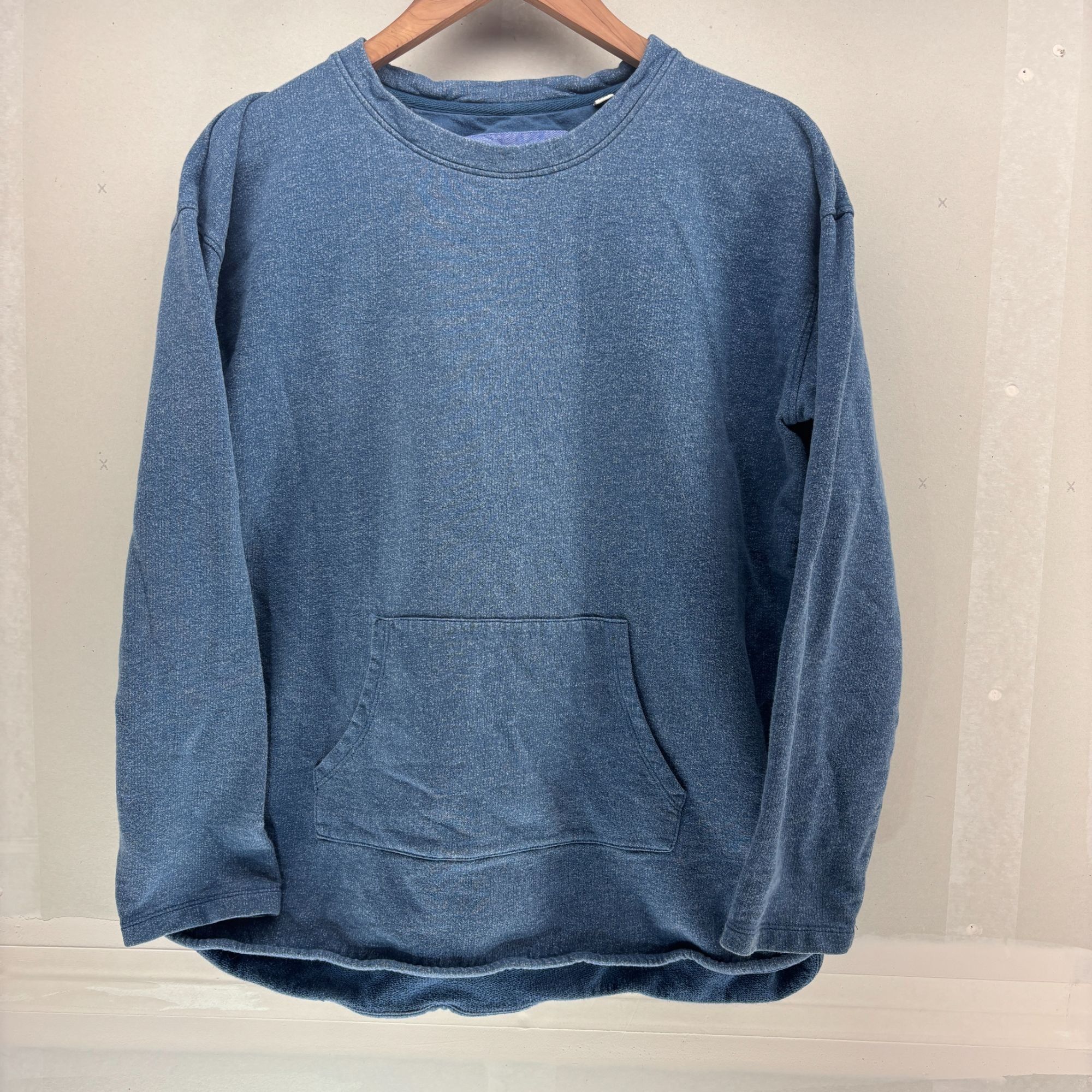 Orvis Orvis Mens Blue Cotton Long Sleeve Pullover Fishing Pocket S Size US M / EU 48-50 / 2 - 1 Thumbnail