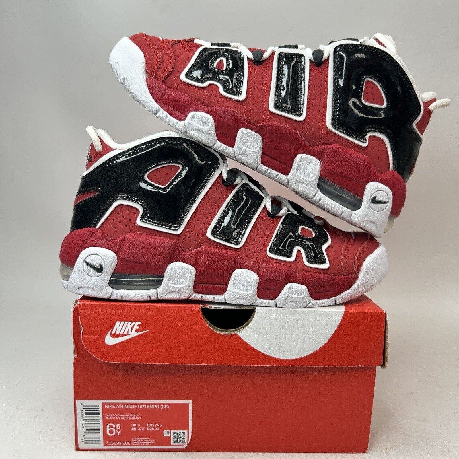 image of Nike Air More Uptempo Hoops Pack “Bulls/varsity Red” 2024 Shoes, Women's (Size 8)