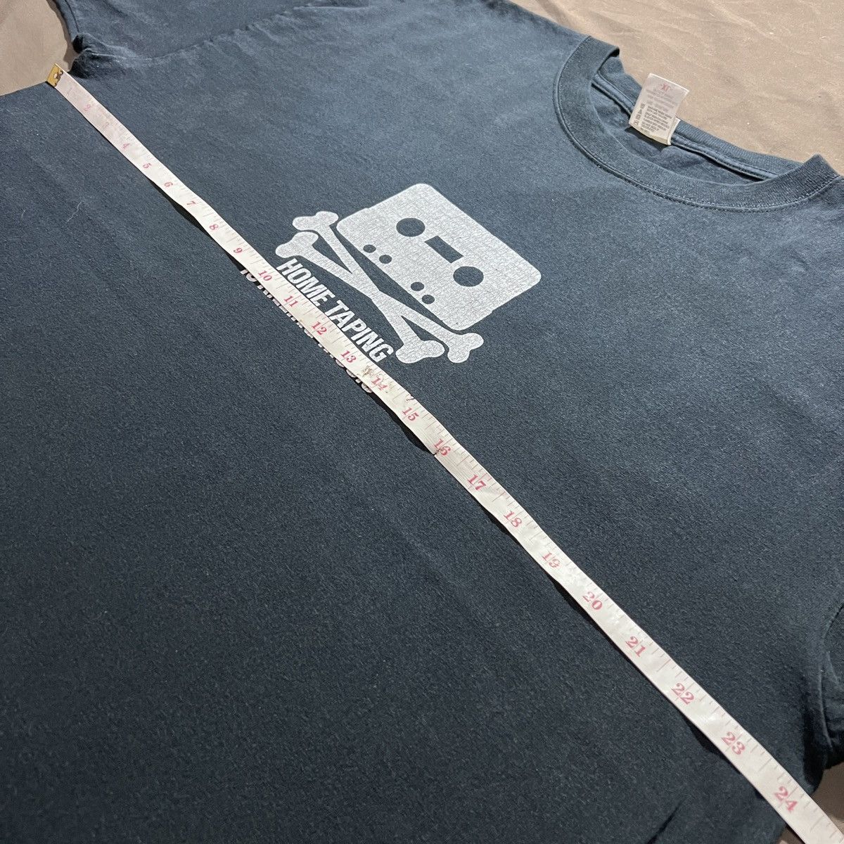 Band Tees Vintage Y2K Home Taping Is Killing Music Tee XL Faded Skate Size US XL / EU 56 / 4 - 5 Thumbnail
