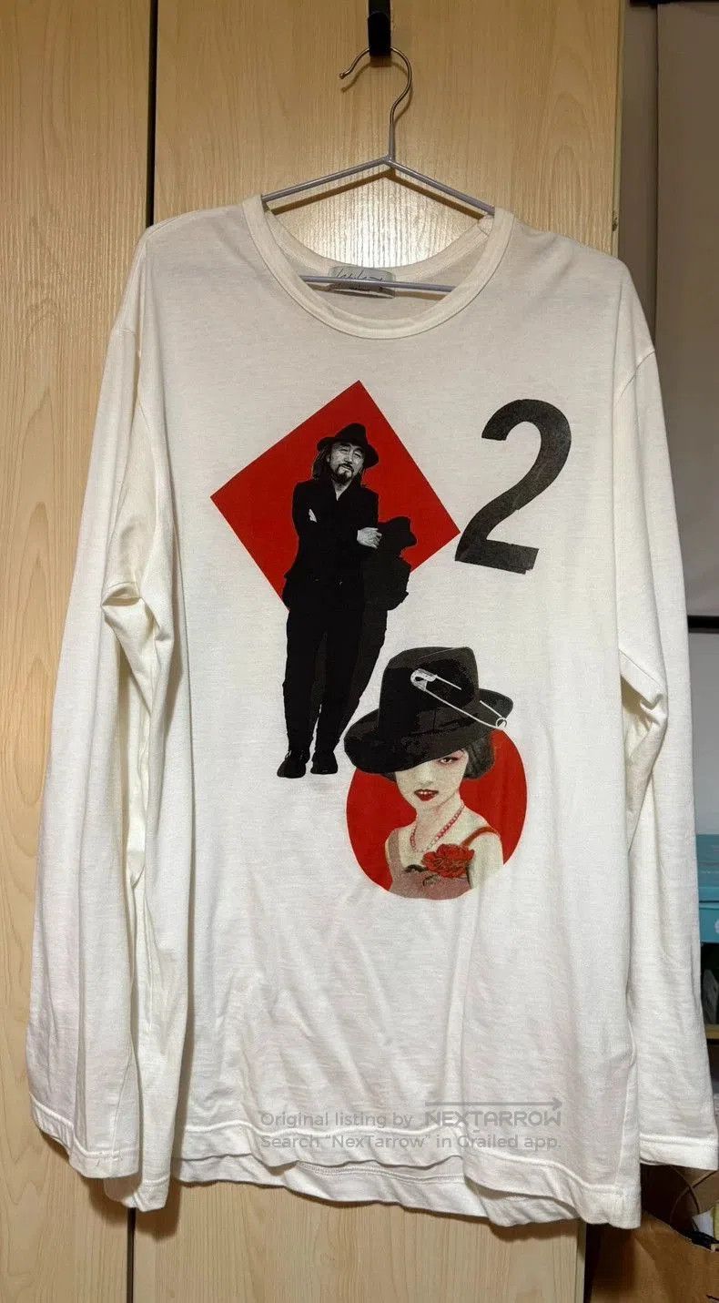 Yohji Yamamoto Yohji Yamamoto 24SS Poker Print Long-Sleeve T-Shirt Size US M / EU 48-50 / 2 - 2 Thumbnail
