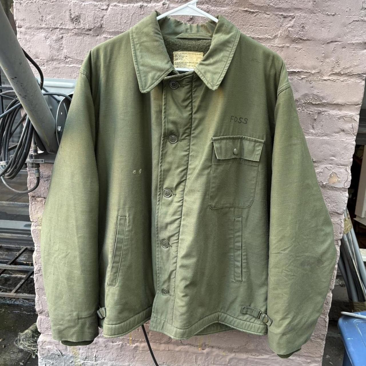 Alpha Industries Vintage 60s Alpha industries US Navy “Foss” A-2 Deck Jacket Size US L / EU 52-54 / 3 - 1 Thumbnail