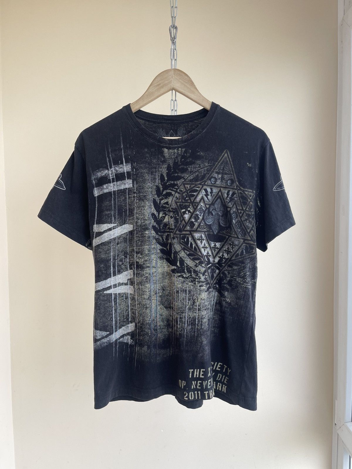 Vintage Xzavier Cross Cyber Style All Overprint T-Shirt 2000s 2010s Size US M / EU 48-50 / 2 - 1 Thumbnail