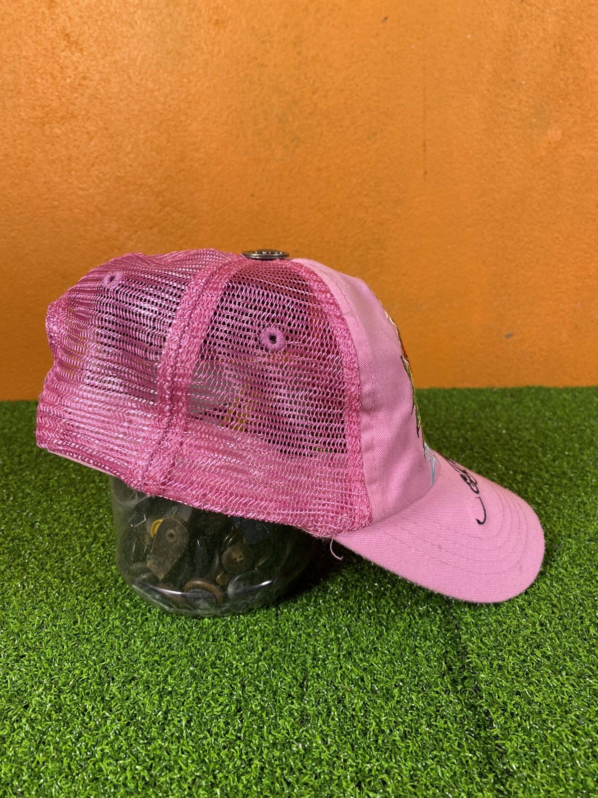 Ed Hardy Vintage Ed Hardy Pink Trucker Cap Tiger Embroidery Y2K Size ONE SIZE - 9 Thumbnail