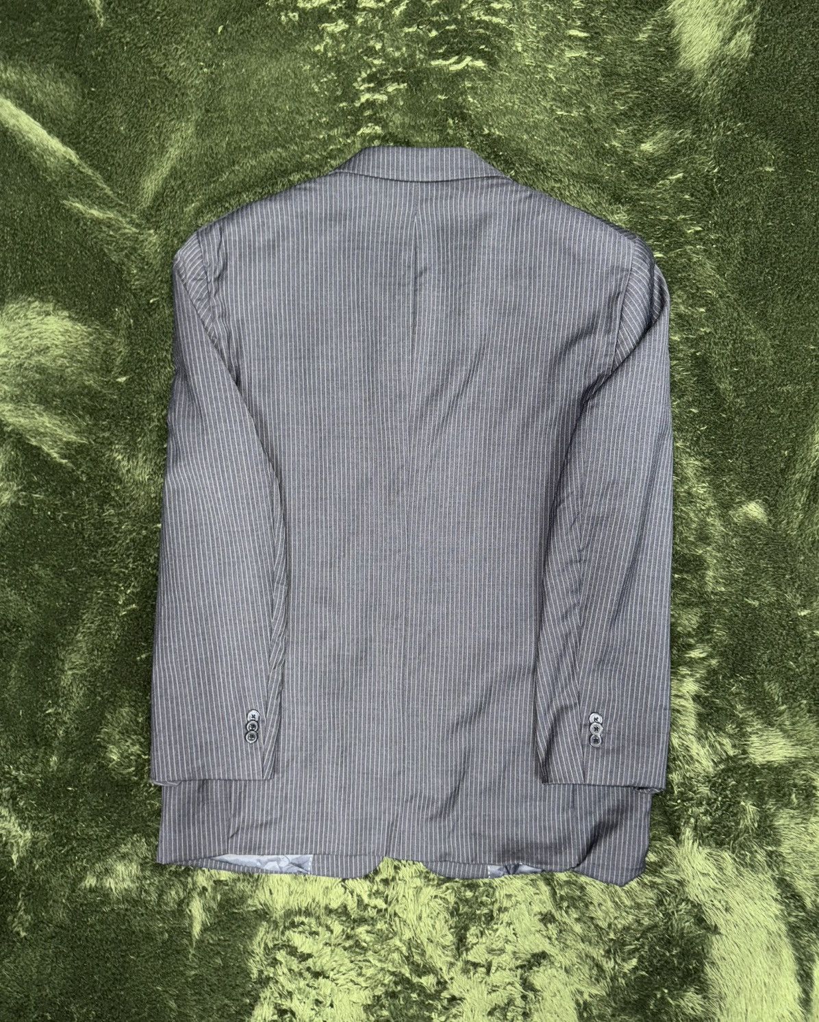 Tommy Hilfiger [42-44] tommy hilfiger USA wool stripe blazer jacket gray Size 42L - 6 Thumbnail