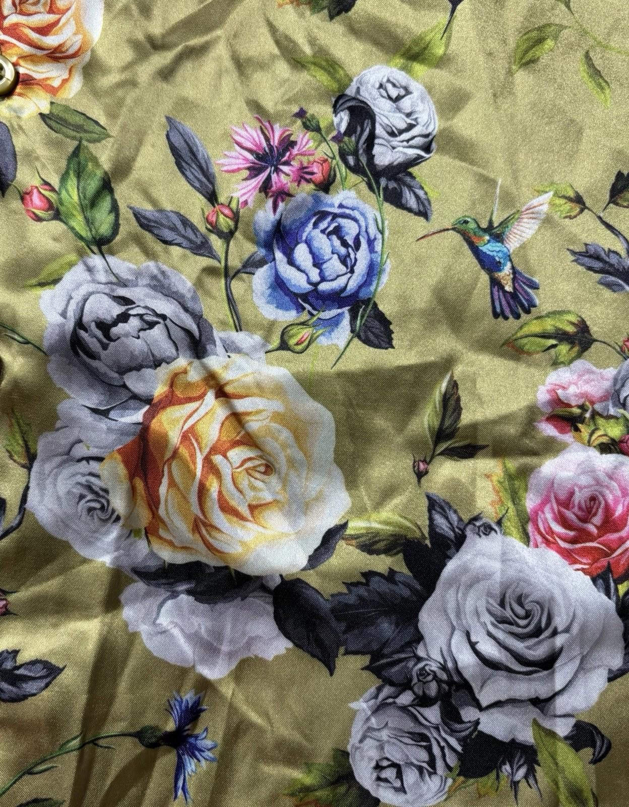Other Drill Clothing Co Camp Shirt Mens XL Satin Floral Button Up Size US XL / EU 56 / 4 - 5 Thumbnail