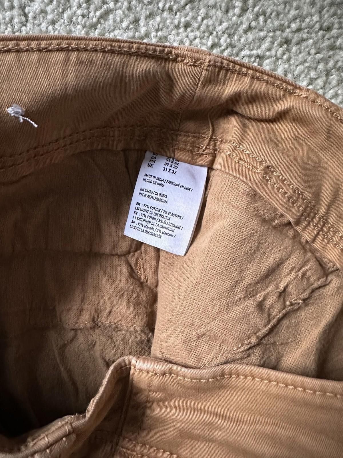 American Eagle Outfitters American Eagle Khaki Pants - Men’s 31x32 Straight - Brown Size US 31 - 4 Thumbnail