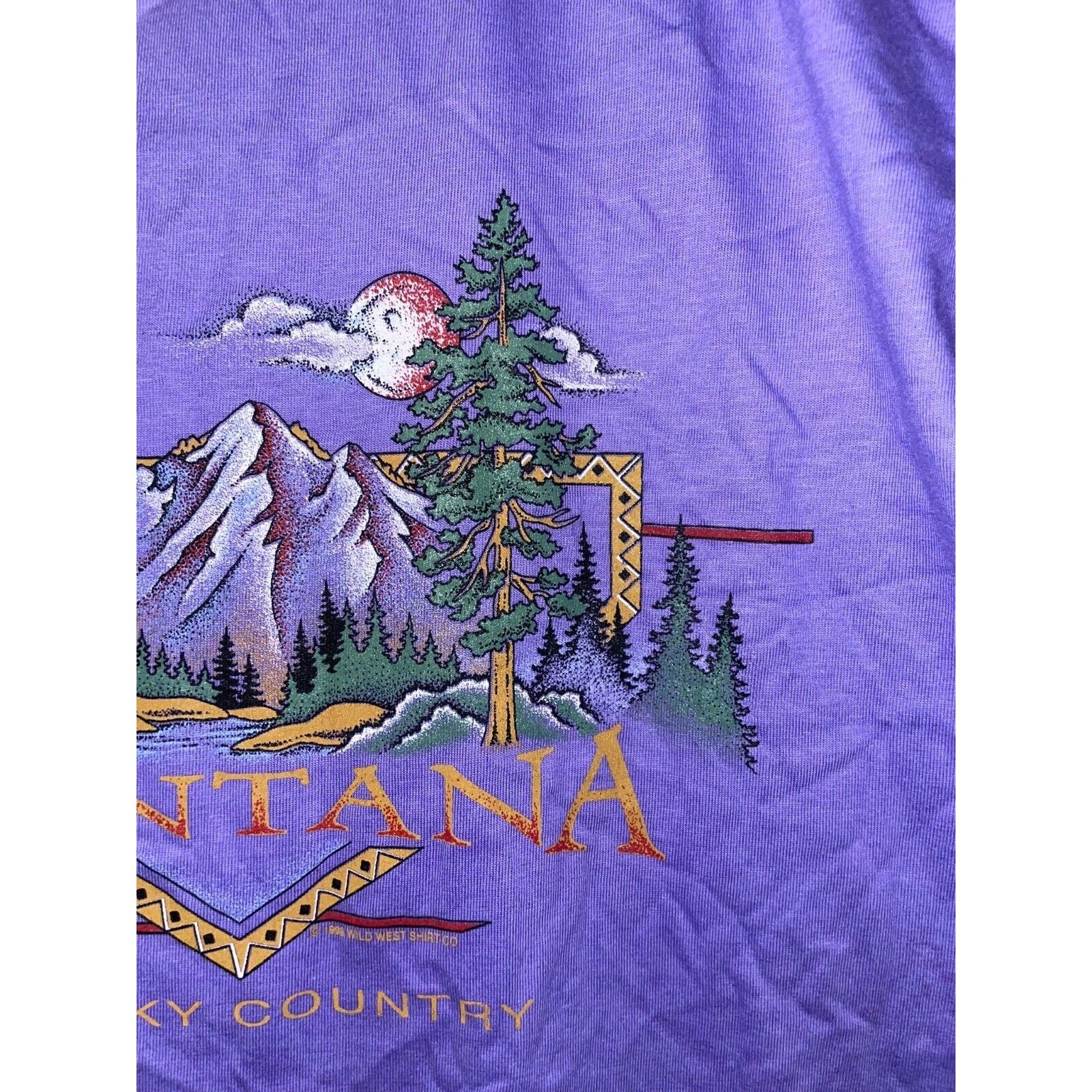 Jerzees Vintage Jerzees Montana Shirt Big Sky Country Tee VTG 90s L Size US L / EU 52-54 / 3 - 5 Thumbnail