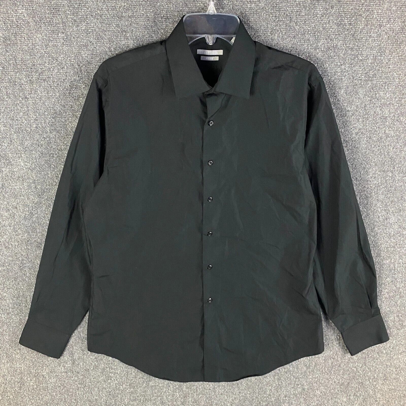 Van Heusen Van Heusen Button Up Shirt Men's Large Fitted 16 Polyester L Size US L / EU 52-54 / 3 - 1 Thumbnail
