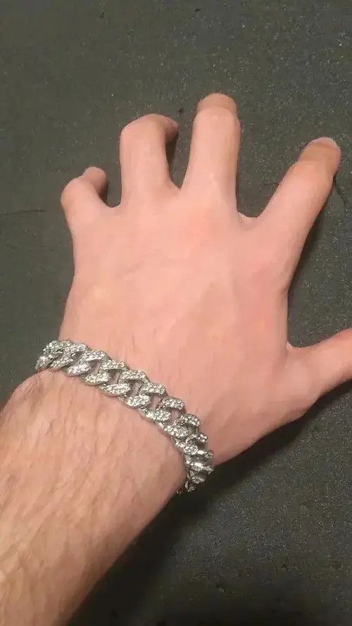VIBE Silver Bling Chain Bracelet Size ONE SIZE - 3 Thumbnail