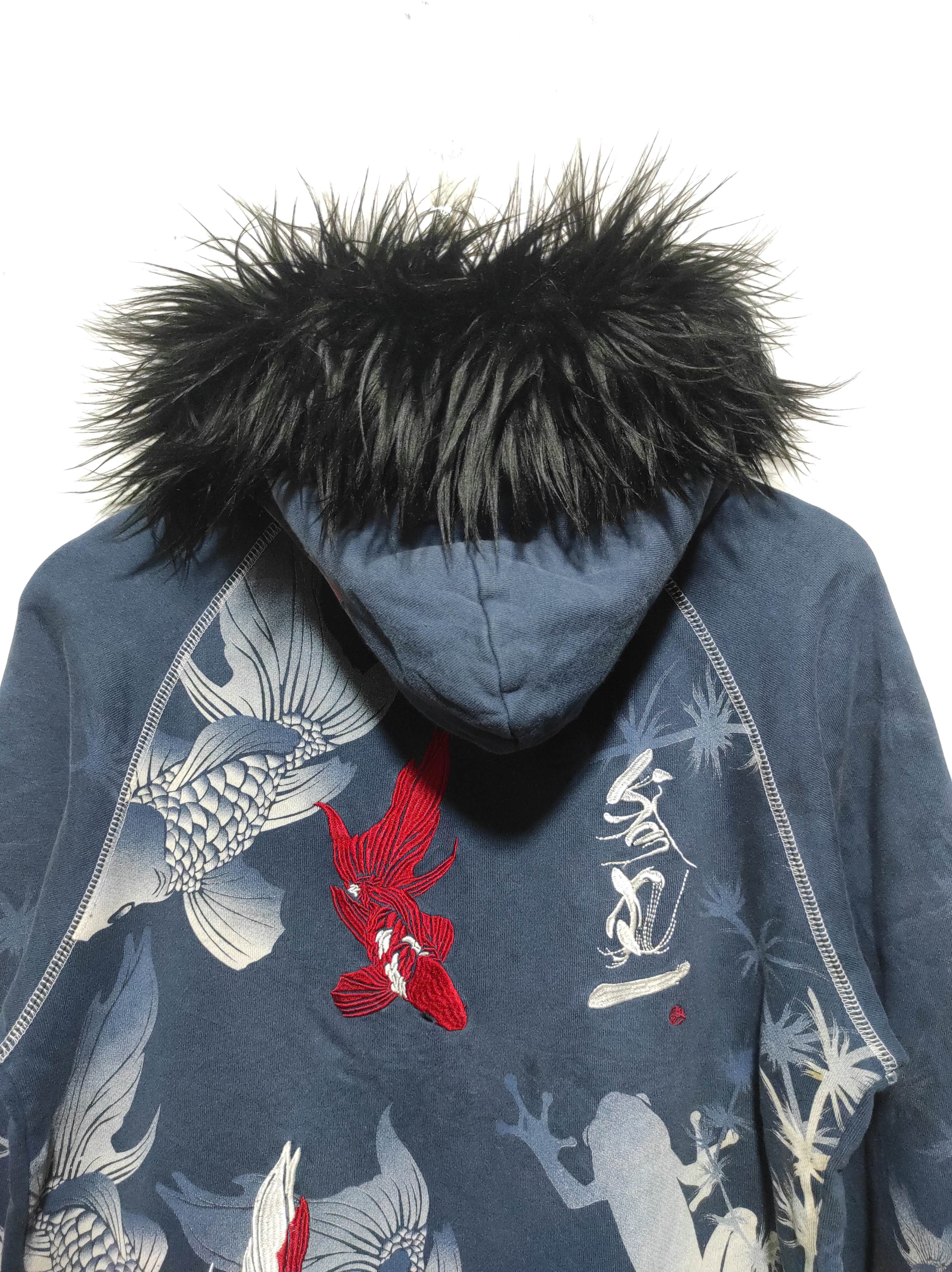 Japanese Brand Koi Sukajan Zip Fur Hoodie LGB IfSixWasNine style Size US M / EU 48-50 / 2 - 17 Thumbnail