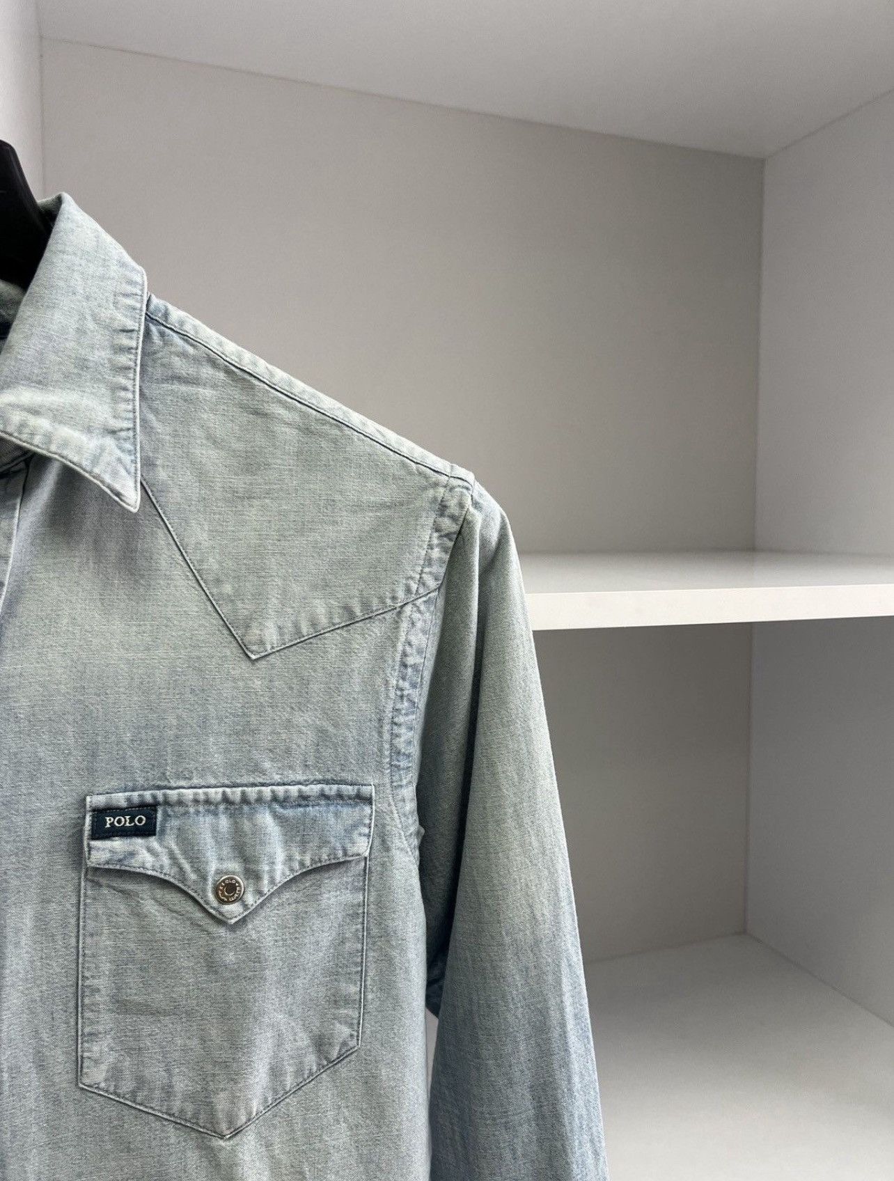 Polo Ralph Lauren Polo Ralph Lauren Wild West Show Indian Head Denim Shirt Size US XS / EU 42 / 0 - 3 Thumbnail