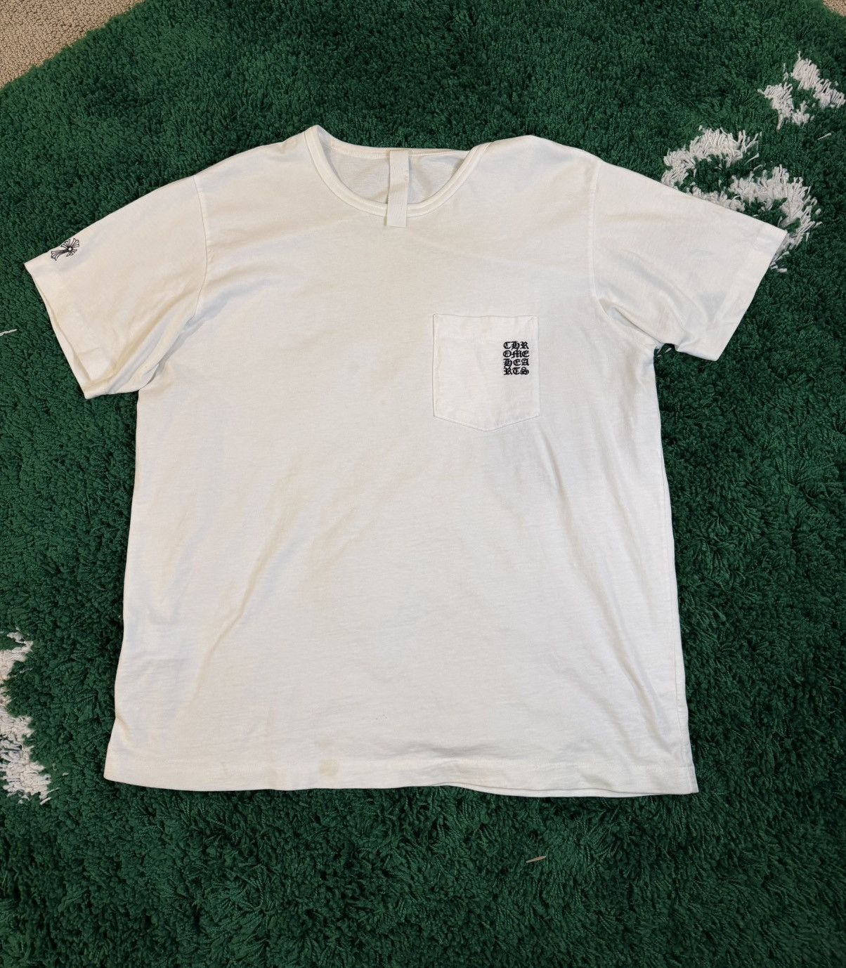 Chrome Hearts Chrome heart white pocket t shirt | Grailed