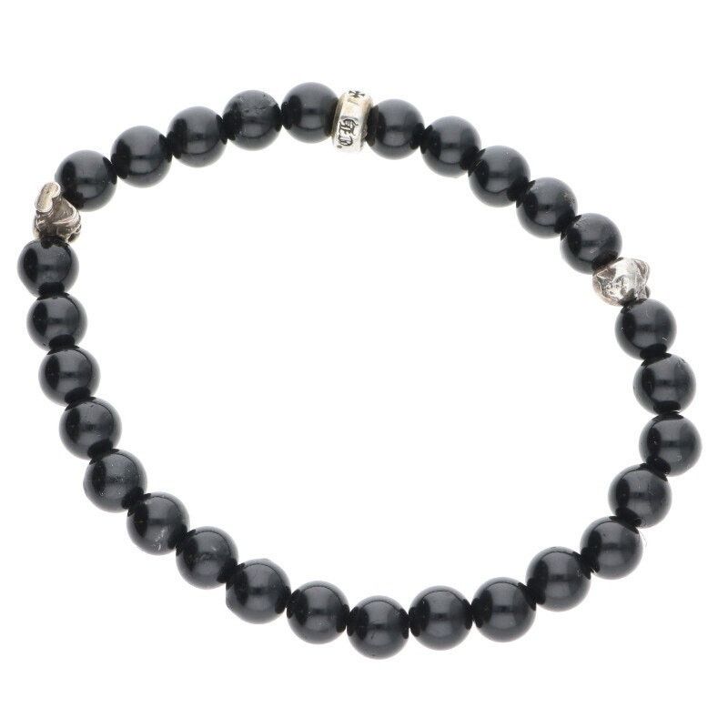 Chrome Hearts Chrome Hearts Black Bead Bracelet FOTI Delfino Size ONE SIZE - 2 Thumbnail