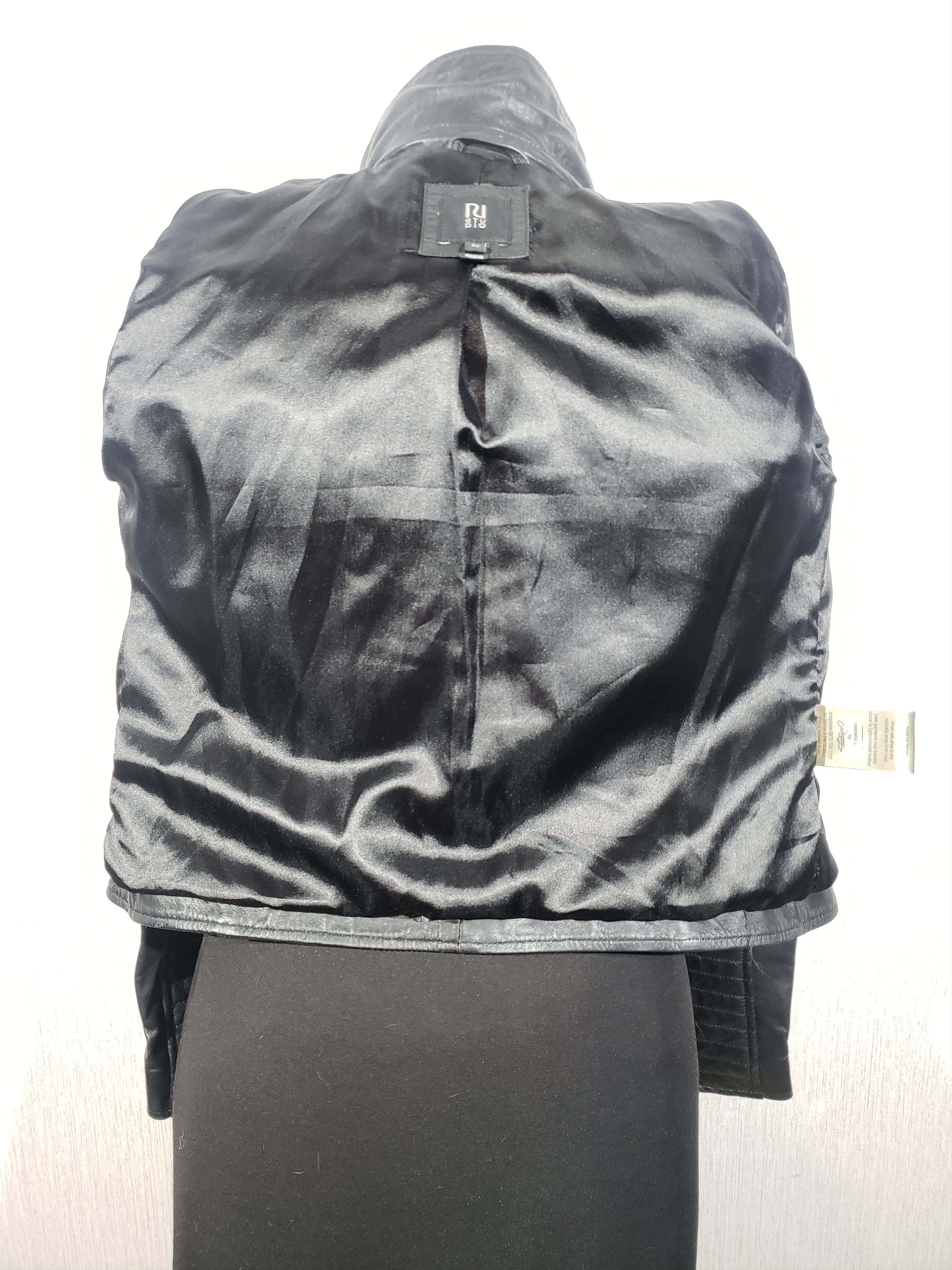 River Island Biker black women's leather jacket. Size S / US 4 / IT 40 - 8 Thumbnail