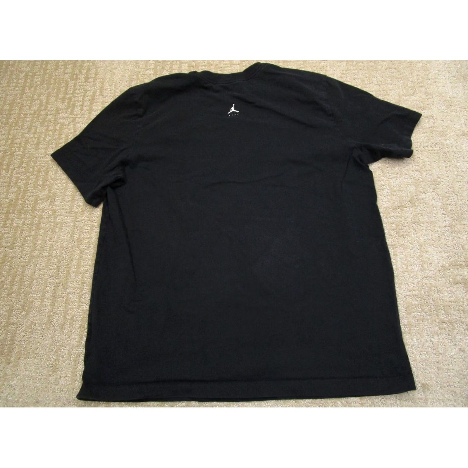Jordan Brand Nike Jordan Shirt Men Large Black Jumpman Short Sleeve Casual Sports T-Shirt Mens Black Cotton Polyester Knit Logo 2010s Size US L / EU 52-54 / 3 - 3 Thumbnail