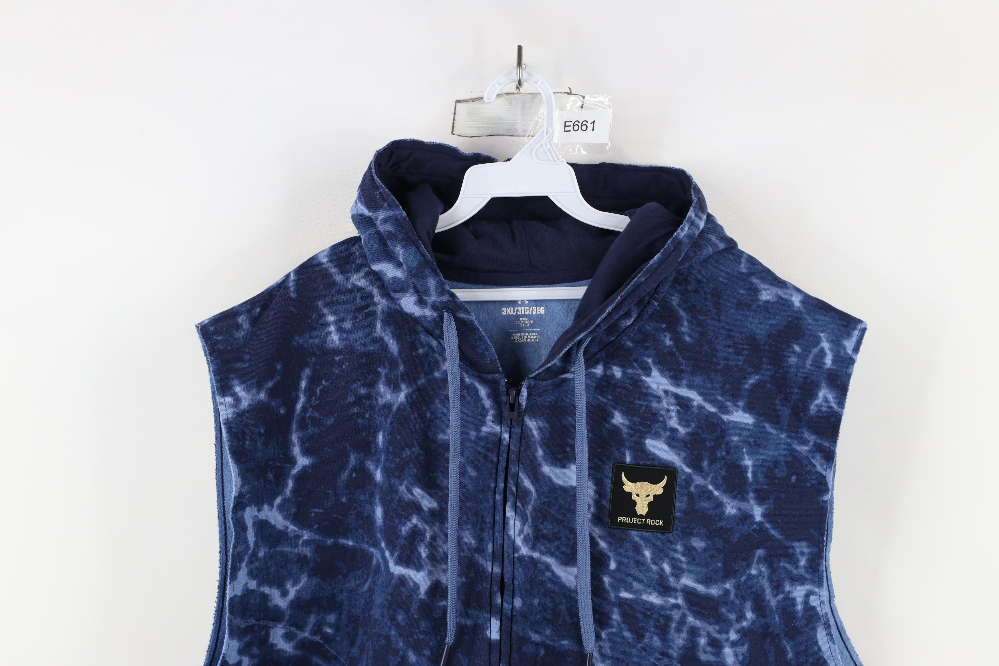 Under Armour × Vintage Under Armour x Project Rock Wash Sleeveless Muscle Hoodie Size US XXL / EU 58 / 5 - 2 Thumbnail