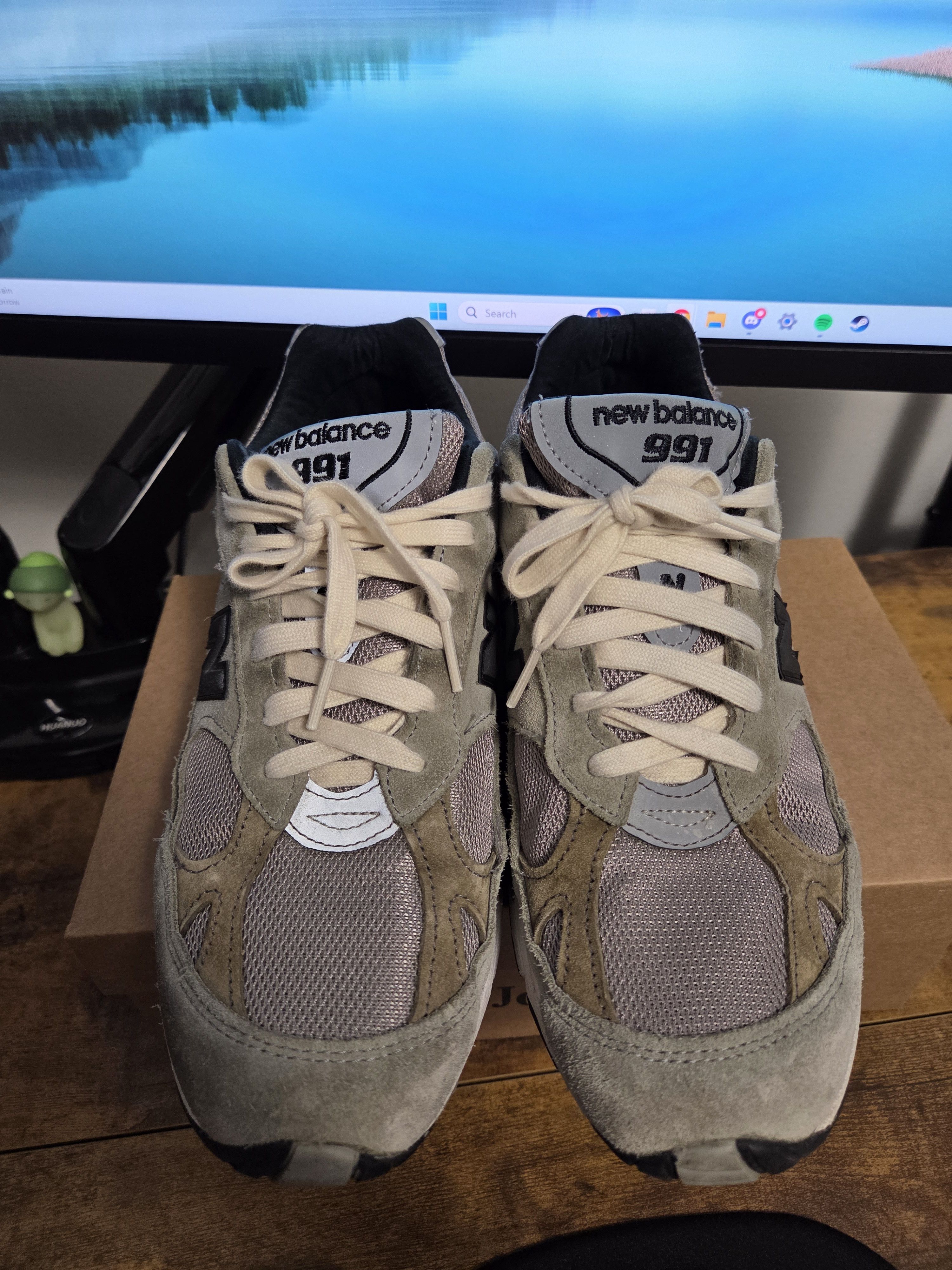 JJJJound × New Balance New Balance 991 MiUK JJJJound Grey Olive Size US 9 / EU 42 - 7 Thumbnail