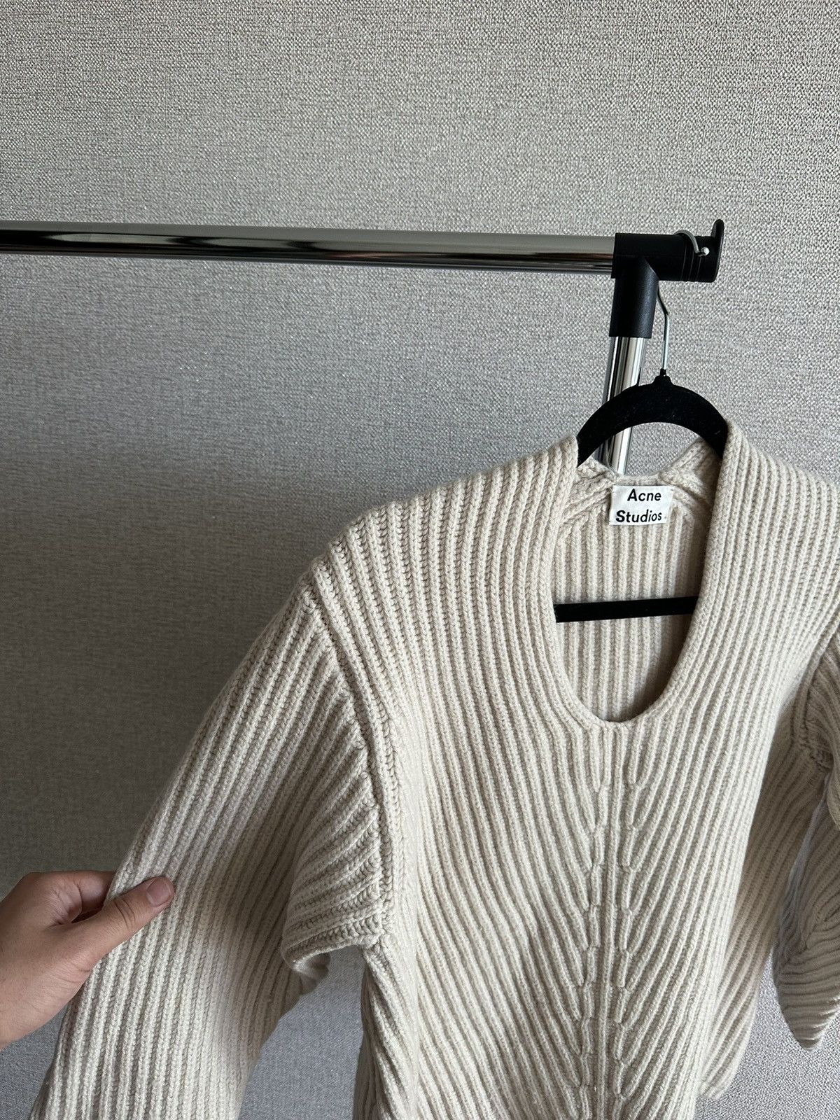 Acne Studios Women’s Acne Studios Deborah L-wool Oversized Sweater Size XS / US 0-2 / IT 36-38 - 2 Thumbnail