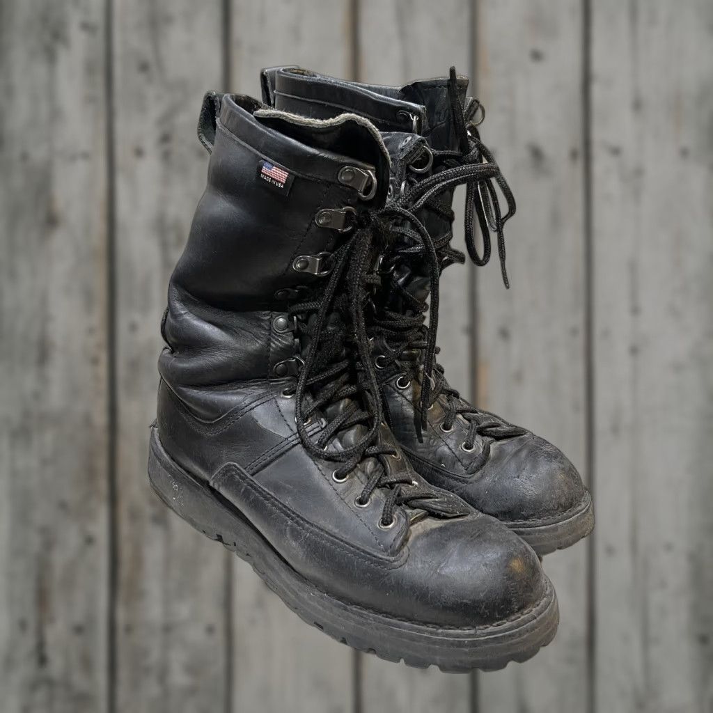 Danner Fort Lewis Combat Boots Men's Black Leather Lace Up