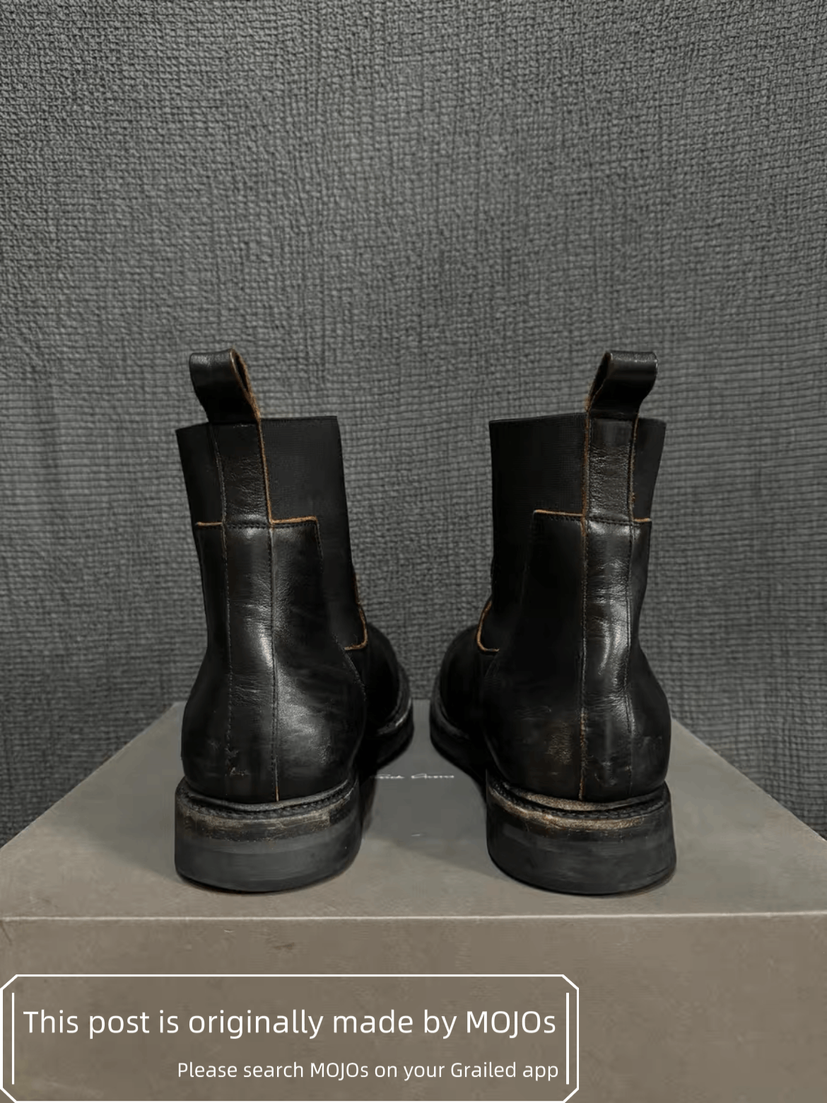 靴 Rick Owens boots 43 Sz 43 Rick Owens 19SS Wood Bottom Leather Boots