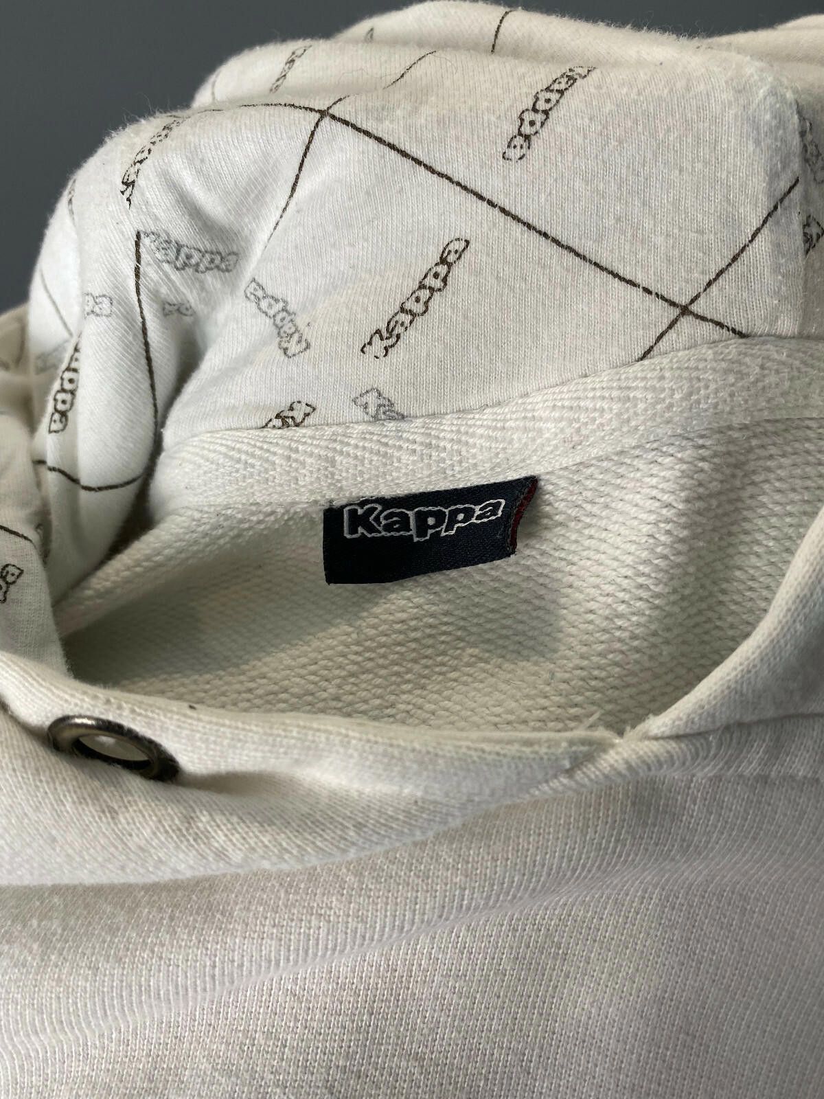 Kappa Men Kappa Big Logo White Cotton Sweatshirt Hoodie Sweater Size US M / EU 48-50 / 2 - 9 Thumbnail