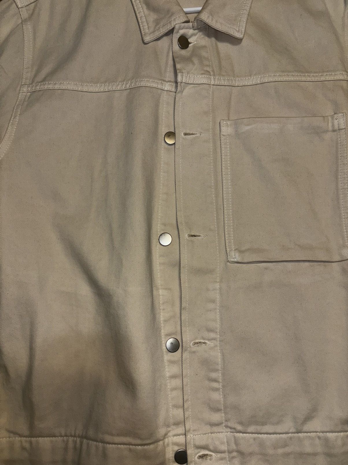 Zara Cream Zara denim jacket size large Size US L / EU 52-54 / 3 - 2 Thumbnail