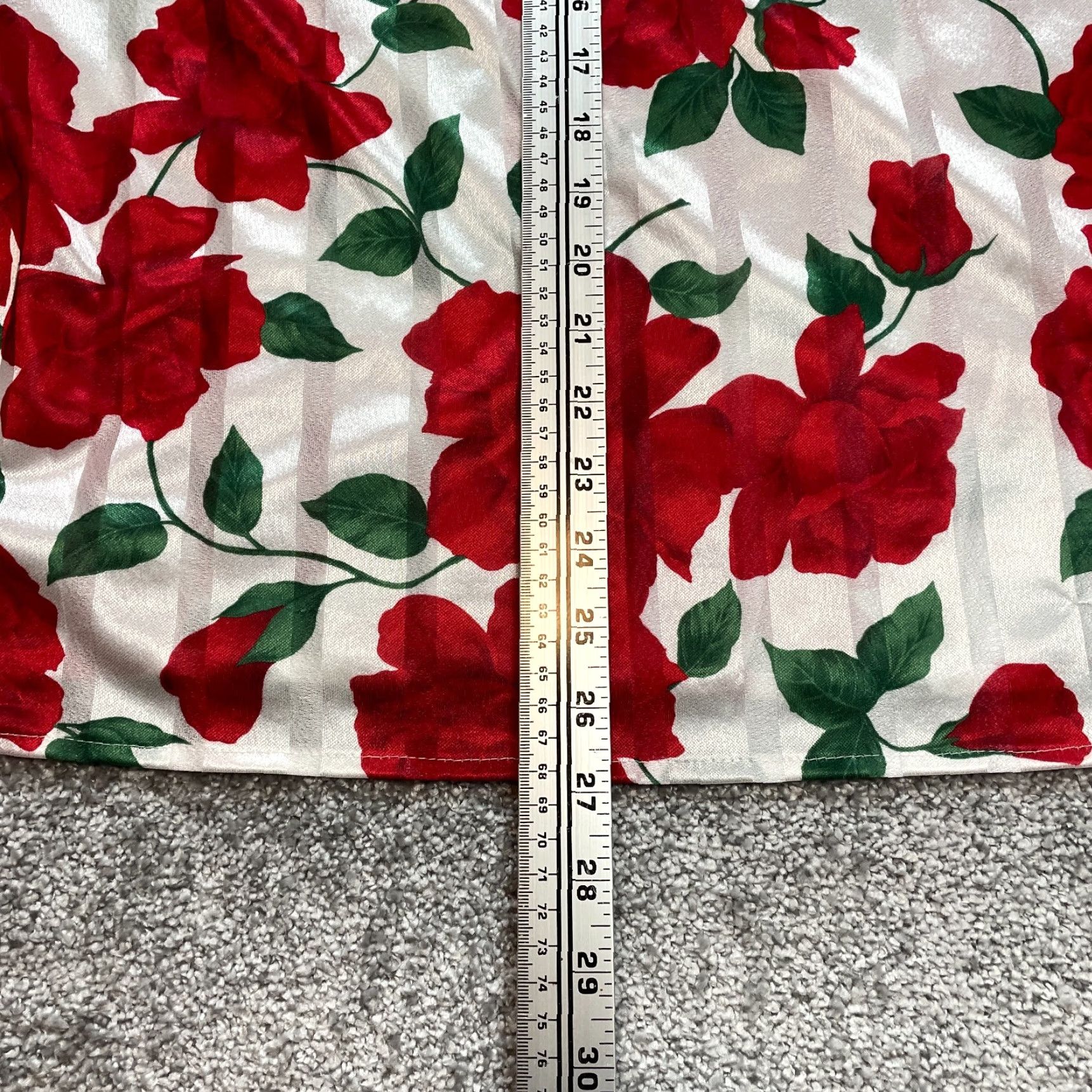 Vintage Top Notch Blouse Shirt Womens 20W White Red Roses Floral Short Sleeve Vintage US Size 3XL / US 20-22 - 6 Thumbnail