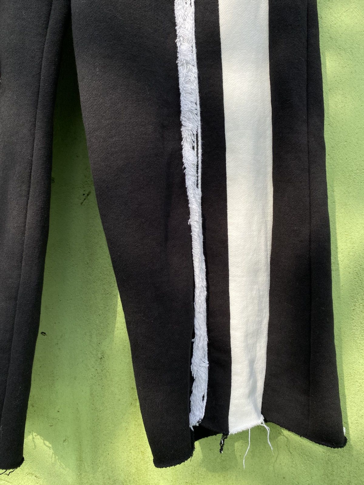 Japanese Brand Bound Sweatpants Distressed Stripe Grunge Avant Garde Look Size 23" - 6 Thumbnail