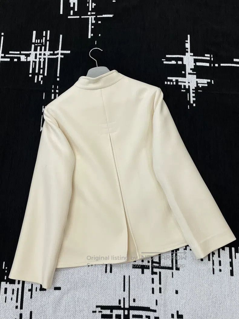 Hermes Hermes White Pig Nose Chain Zipper Jacket Size XS / US 0-2 / IT 36-38 - 4 Thumbnail