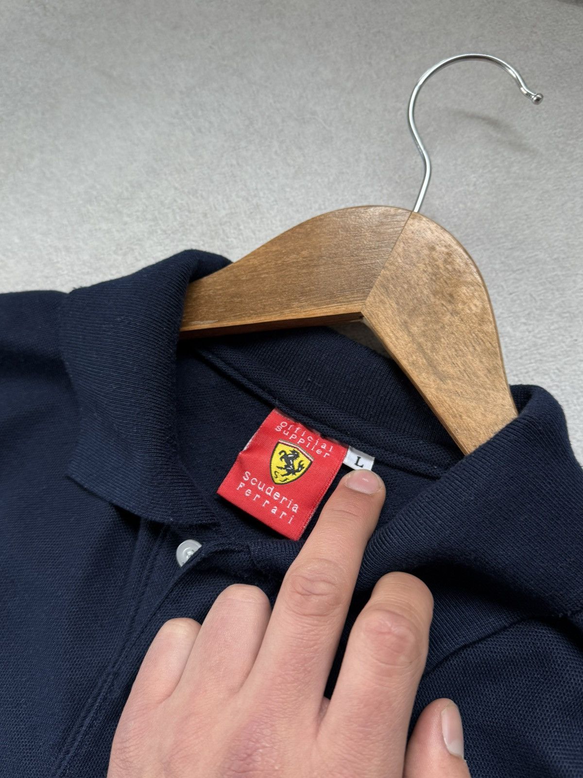Ferrari F1 Ferrari Vintage Racing Polo Shirt Men’s Blue 90s Big Logo Size US L / EU 52-54 / 3 - 8 Thumbnail