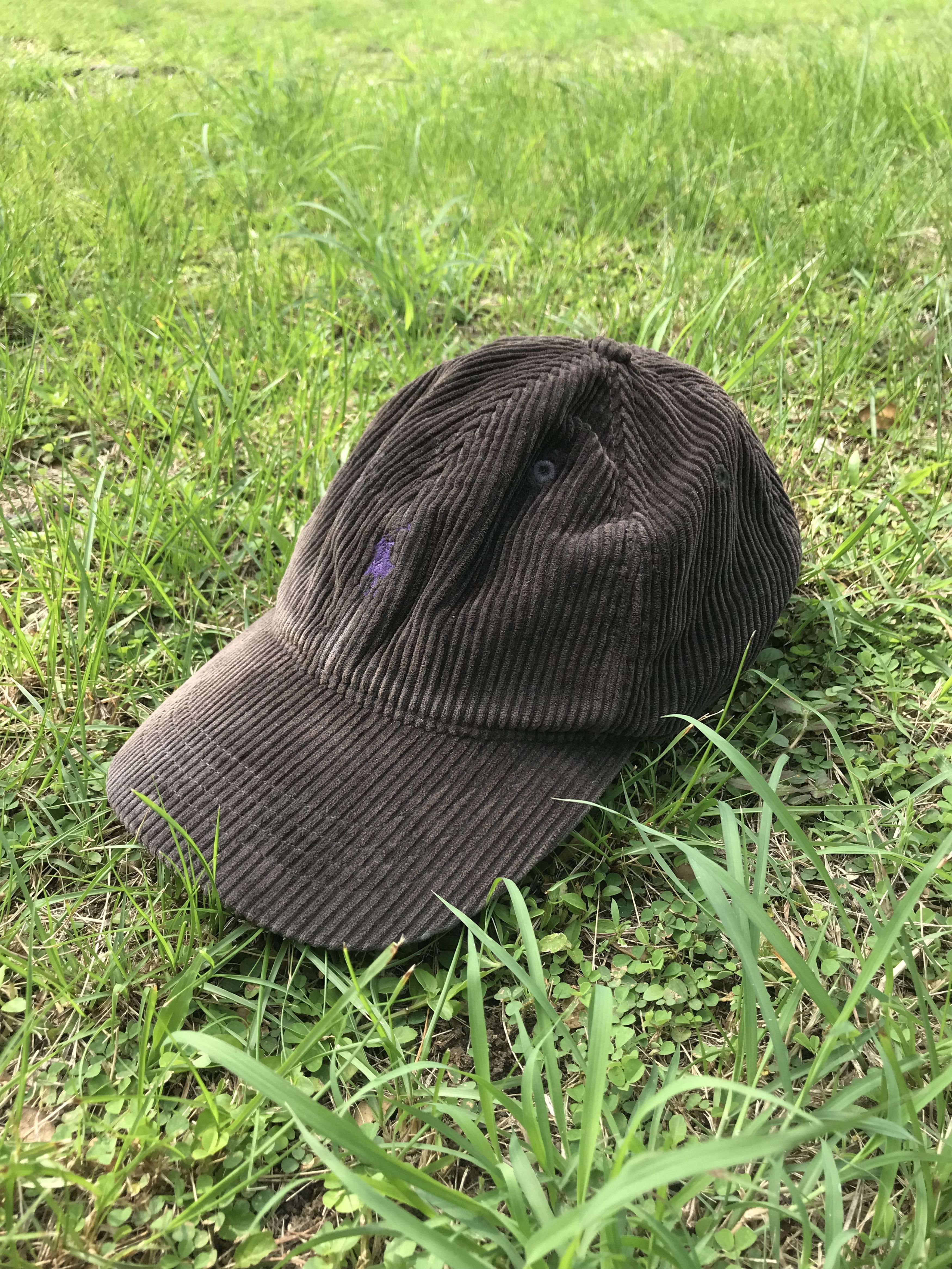 Polo ralph lauren corduroy leather baseball hat