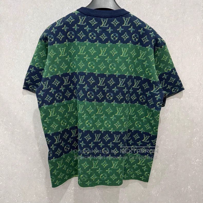 Louis Vuitton Louis Vuitton Color-block stripe full-print knit short sle Size US S / EU 44-46 / 1 - 3 Thumbnail
