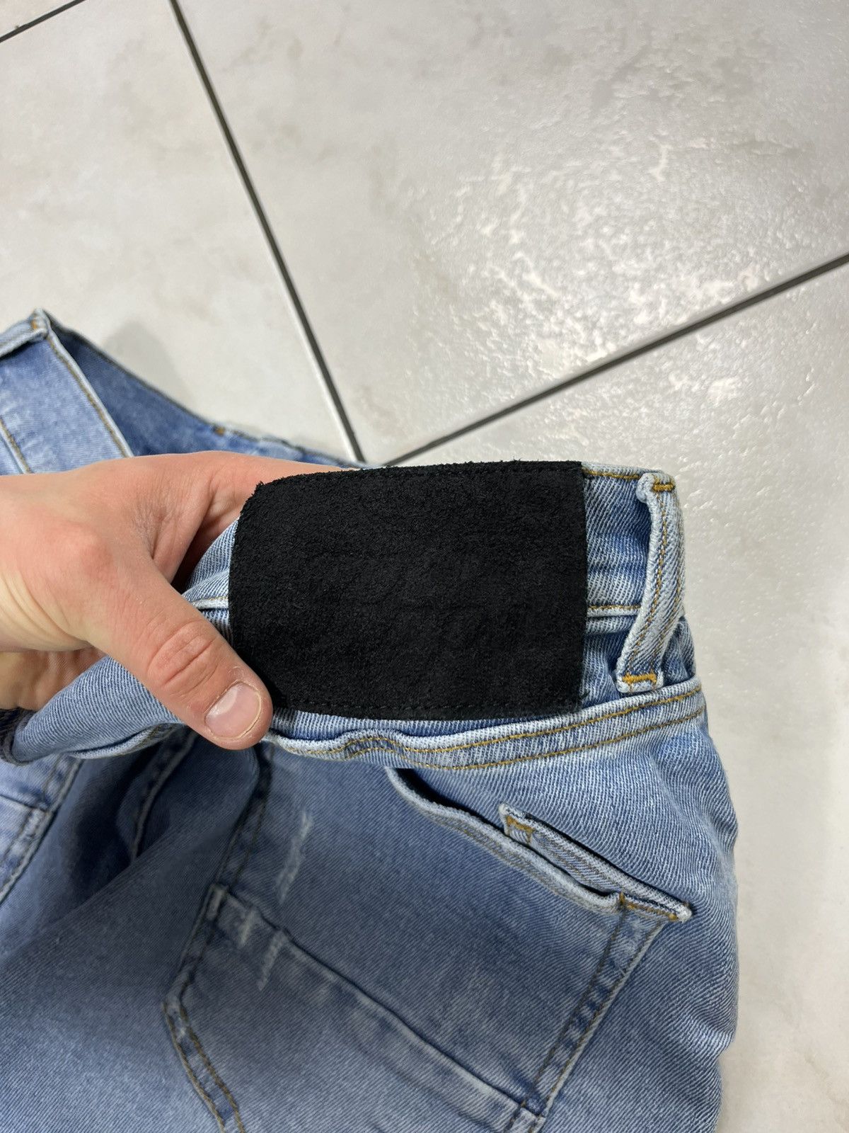 Designer × Prps PRPS windsor crop skinny fit distressed denim jeans pants Size US 32 / EU 48 - 17 Thumbnail