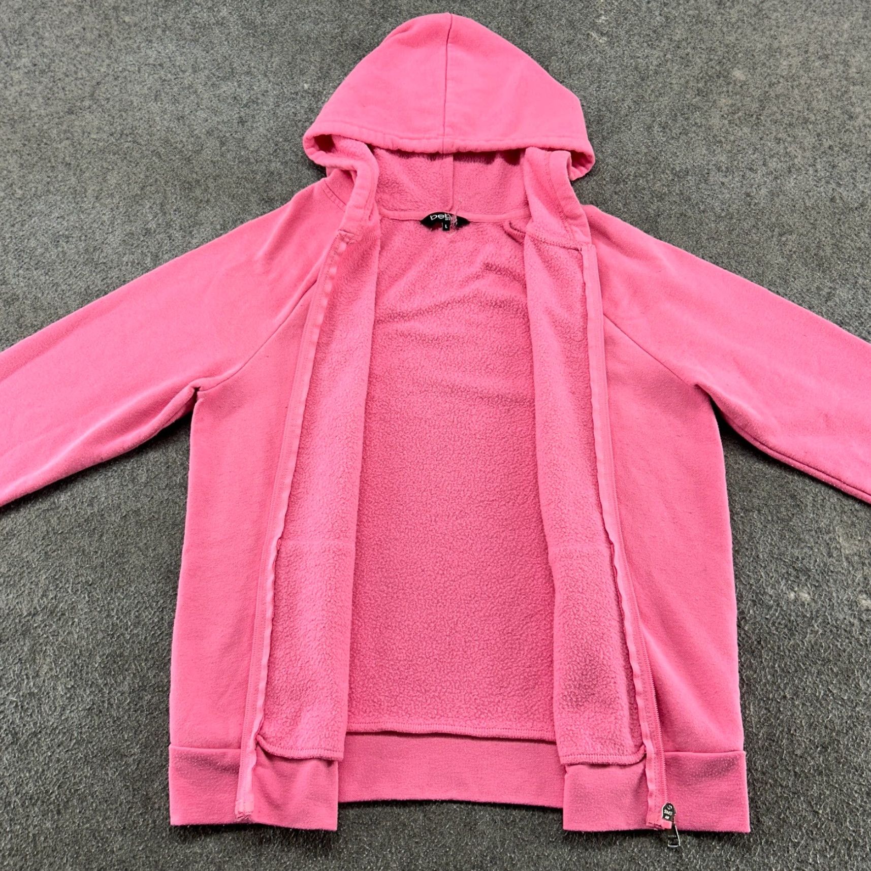 Bebe Bebe Sport Hoodie Womens L Pink Full Zip Sweatshirt Fleece Spellout Logo Bling Hoodie Sweatshirt Logo Bling Pink L Womens Mens Size L / US 10 / IT 46 - 6 Thumbnail