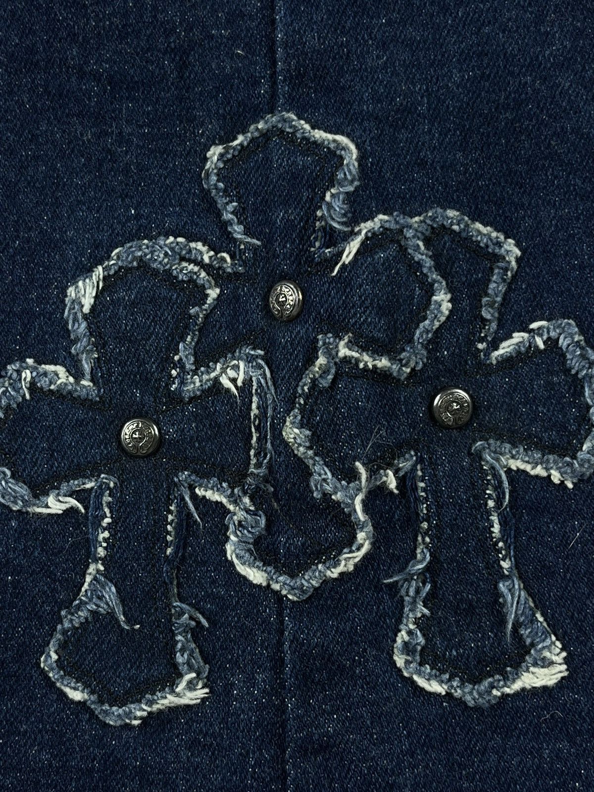 Chrome Hearts Chrome Hearts Cemetery Denim Patch Flared Stretch Jeans Size 32" / US 10 / IT 46 - 12 Thumbnail