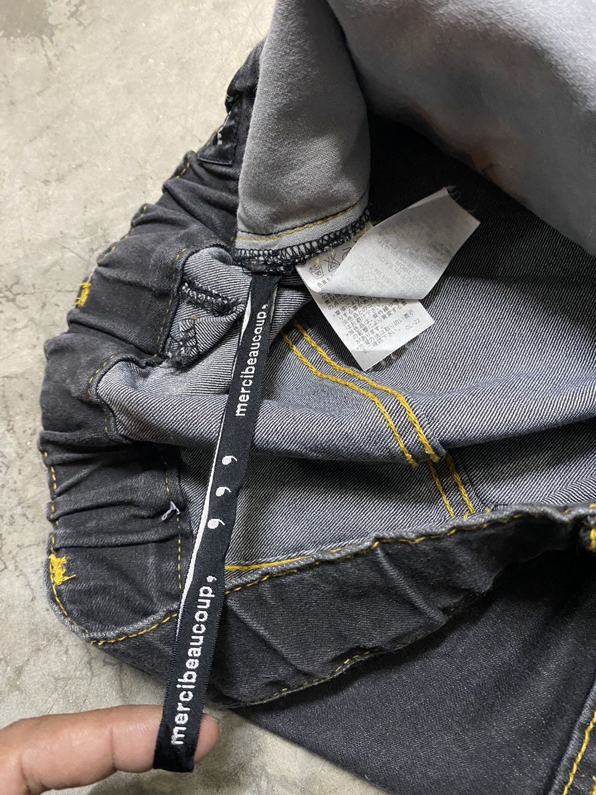 Issey Miyake × mercibeaucoup Faded Black Issey Miyake Mercibeaucoup High Rise Jeans @123 Size US 32 / EU 48 - 9 Thumbnail