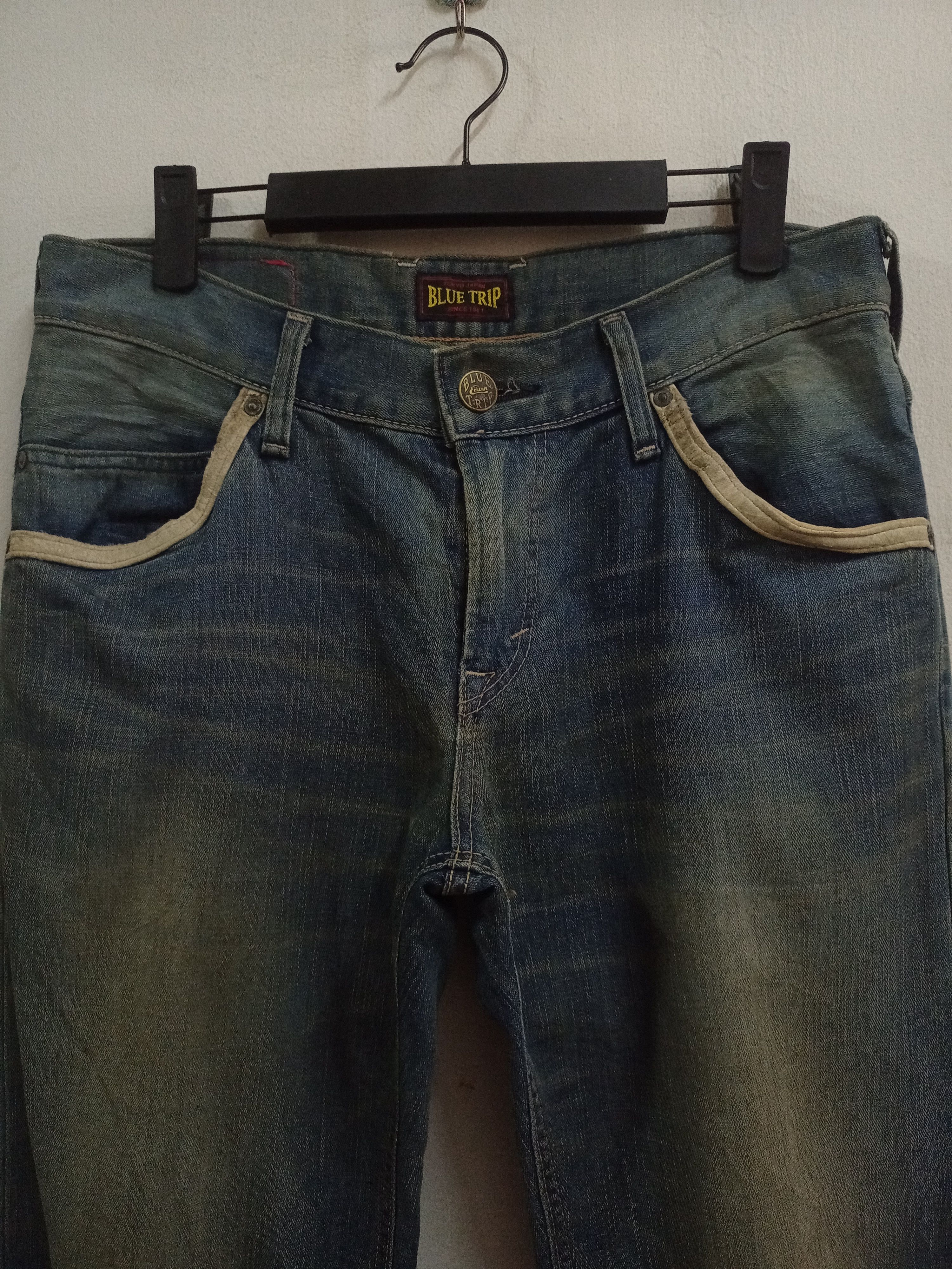Edwin Vintage Japanese Edwin Blue Trip Mud Wash Loose Jeans Size US 30 / EU 46 - 4 Thumbnail