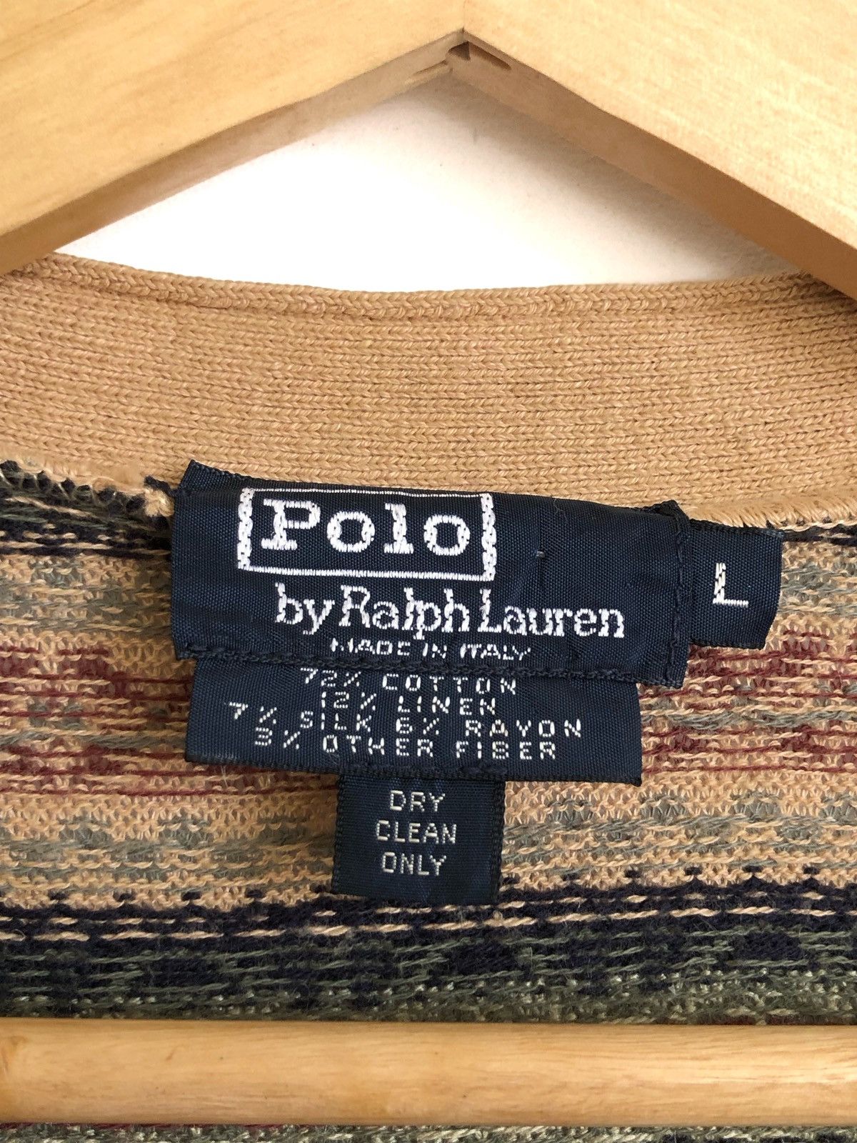 Polo Ralph Lauren RARE🔥90’S FAIR ISLE BUTTONED VEST Size US L / EU 52-54 / 3 - 5 Thumbnail