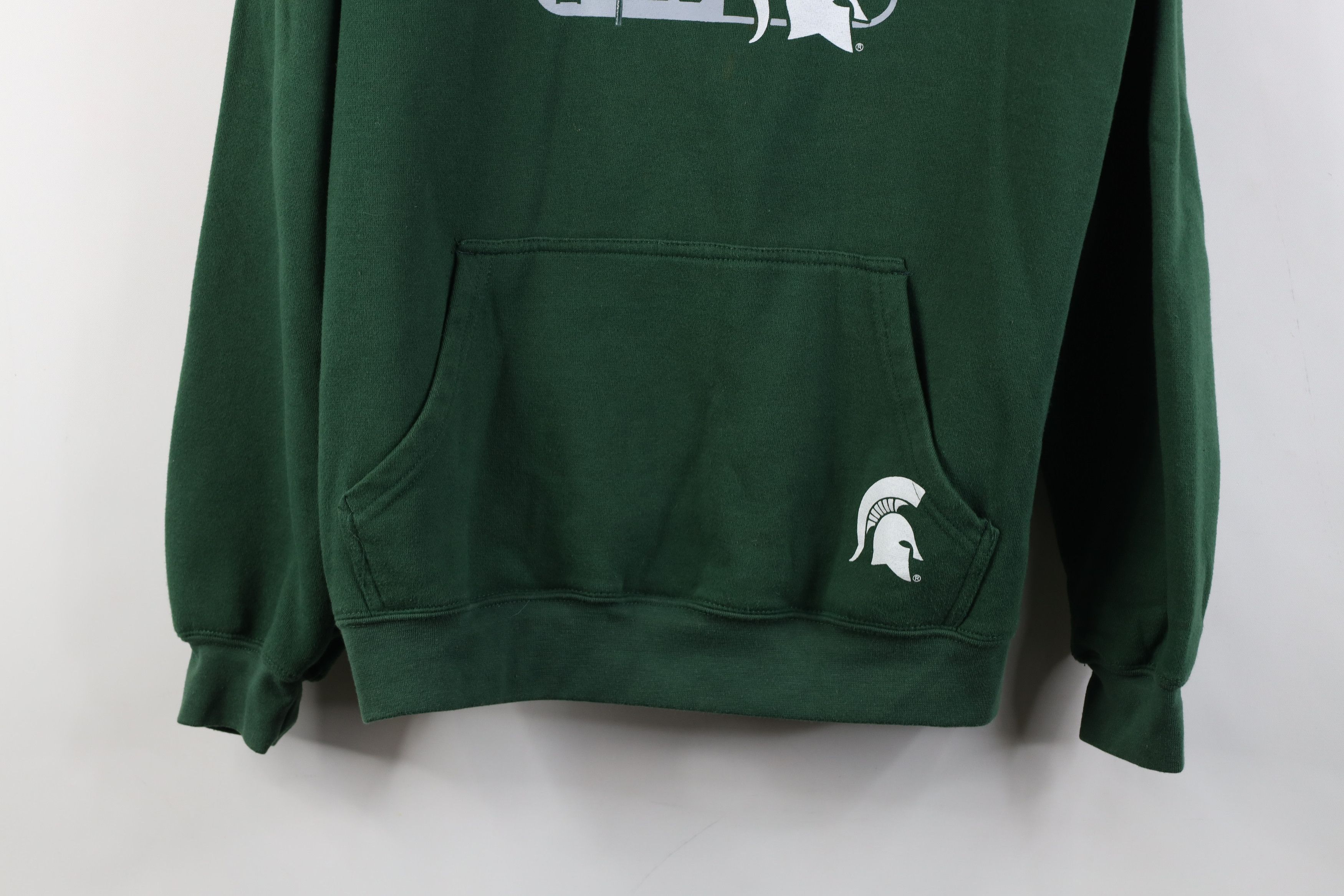 Vintage Vintage 90s Y2K Michigan State University Hoodie Green Size US S / EU 44-46 / 1 - 3 Thumbnail