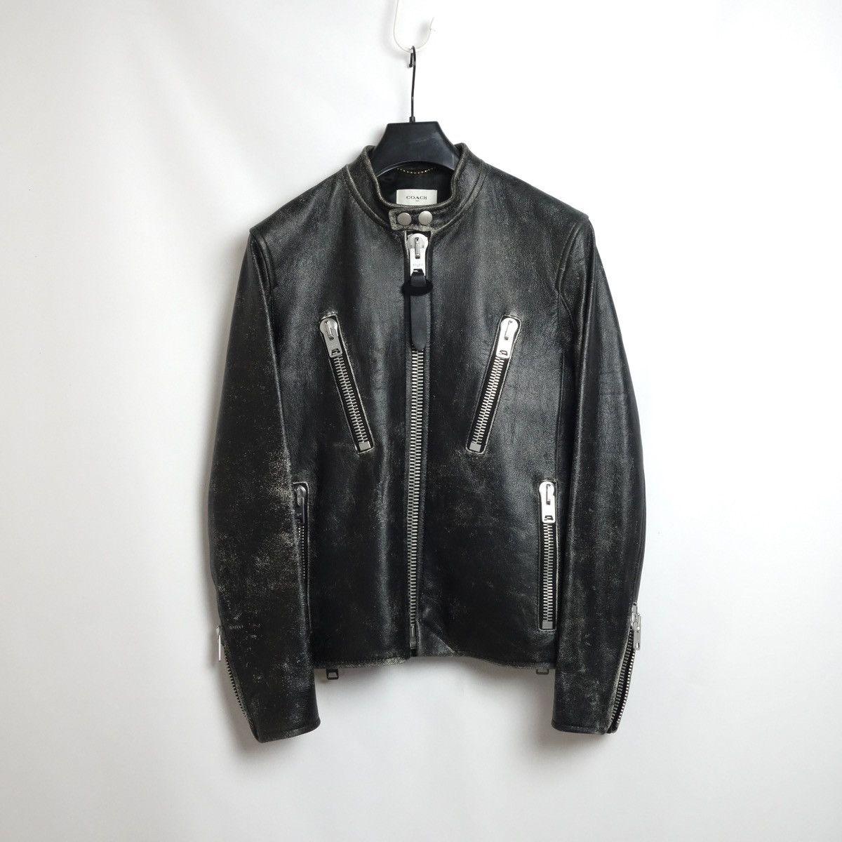 Coach FW2016 "COACH" Vintage Goat Leather Rider Jacket Size US S / EU 44-46 / 1 - 1 Thumbnail