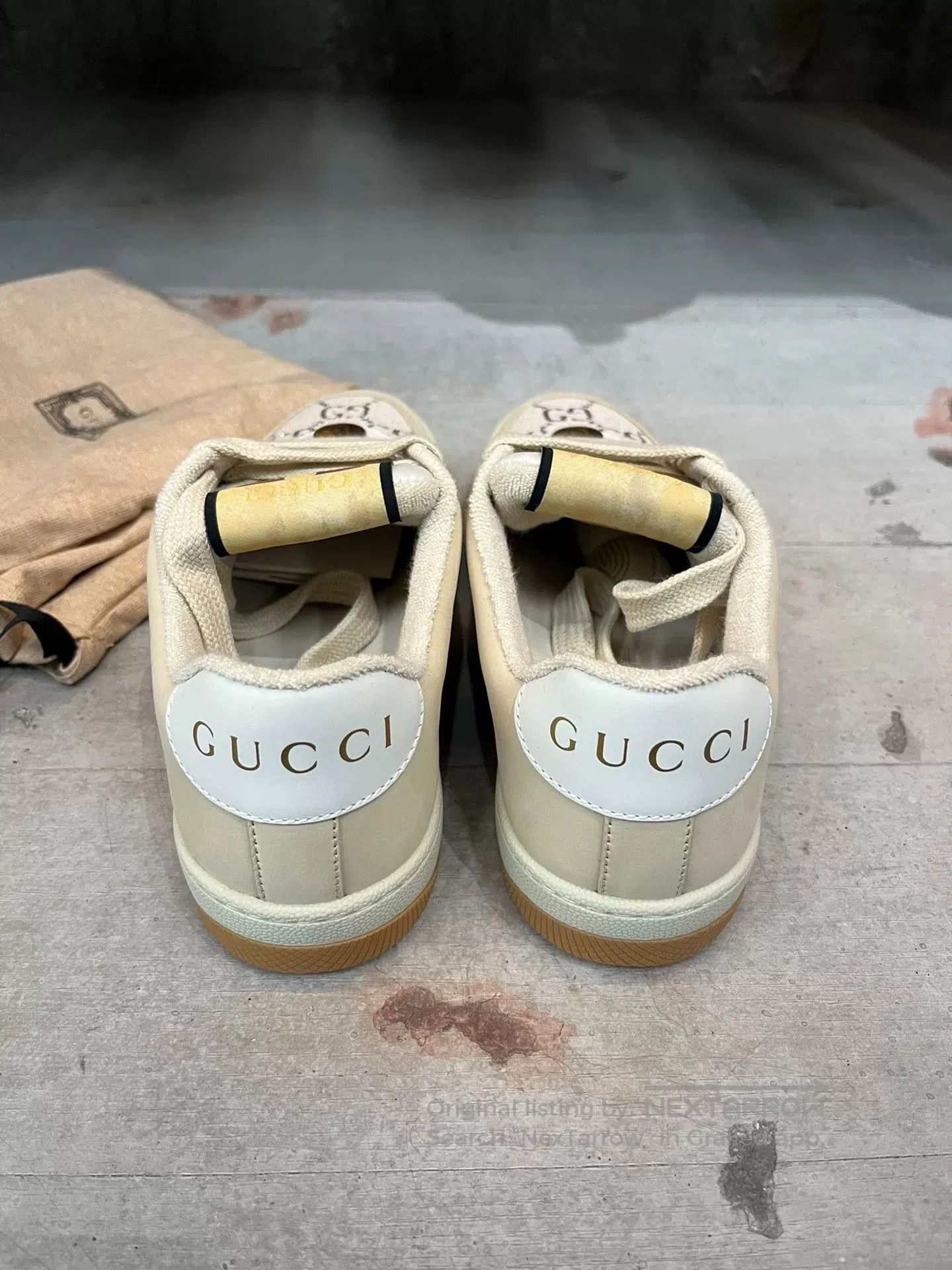 Gucci Gucci GG Enamel Pink Silver Sneakers. Size US 4 / IT 34 - 3 Thumbnail