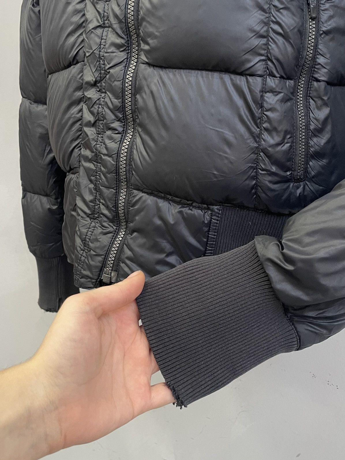 If Six Was Nine Nike Y2K Black Puffer Jacket Fur Hood if six was nine style Size US M / EU 48-50 / 2 - 6 Thumbnail
