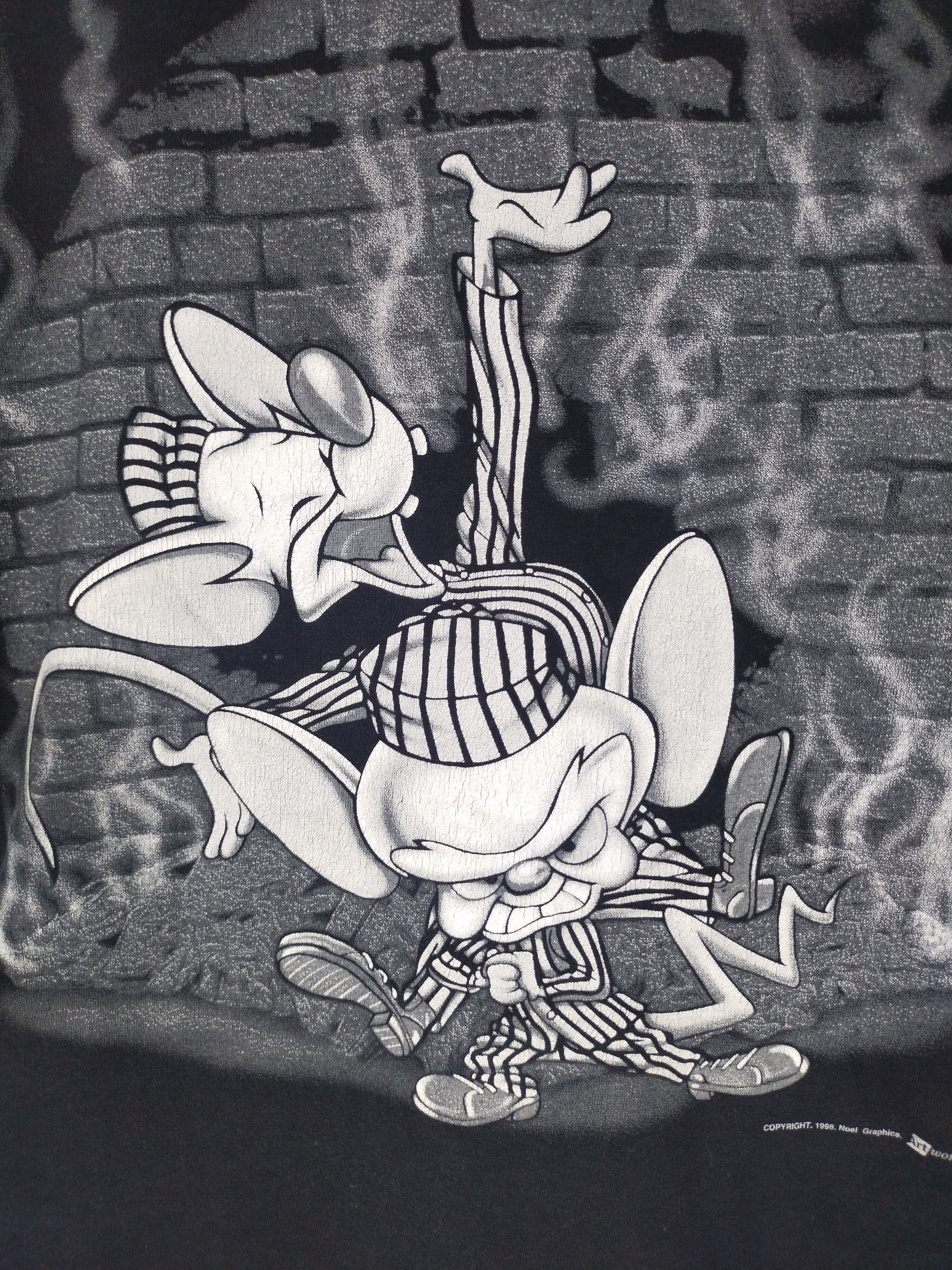 Vintage 98's Vintage Movie Pinky and The Brain, Neol Graphic Shirt Size US L / EU 52-54 / 3 - 11 Thumbnail